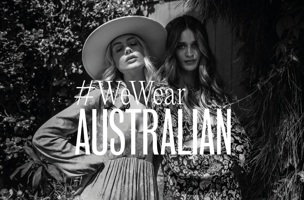 Tunik printed empire line maxi dresses on models in the we wear Australian campaign