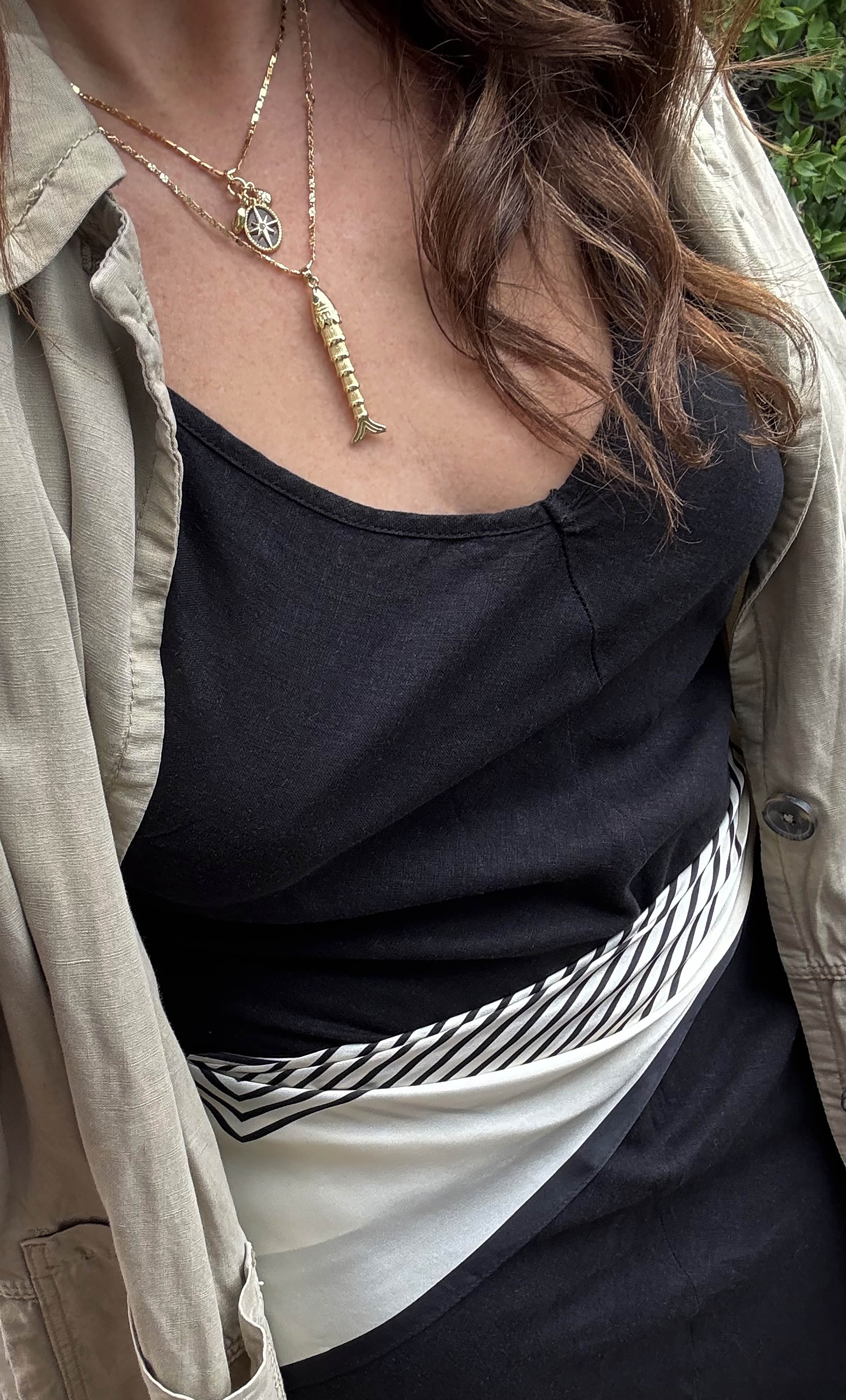 100% Silk Printed Monochrome Scarf | Tunik Accessories