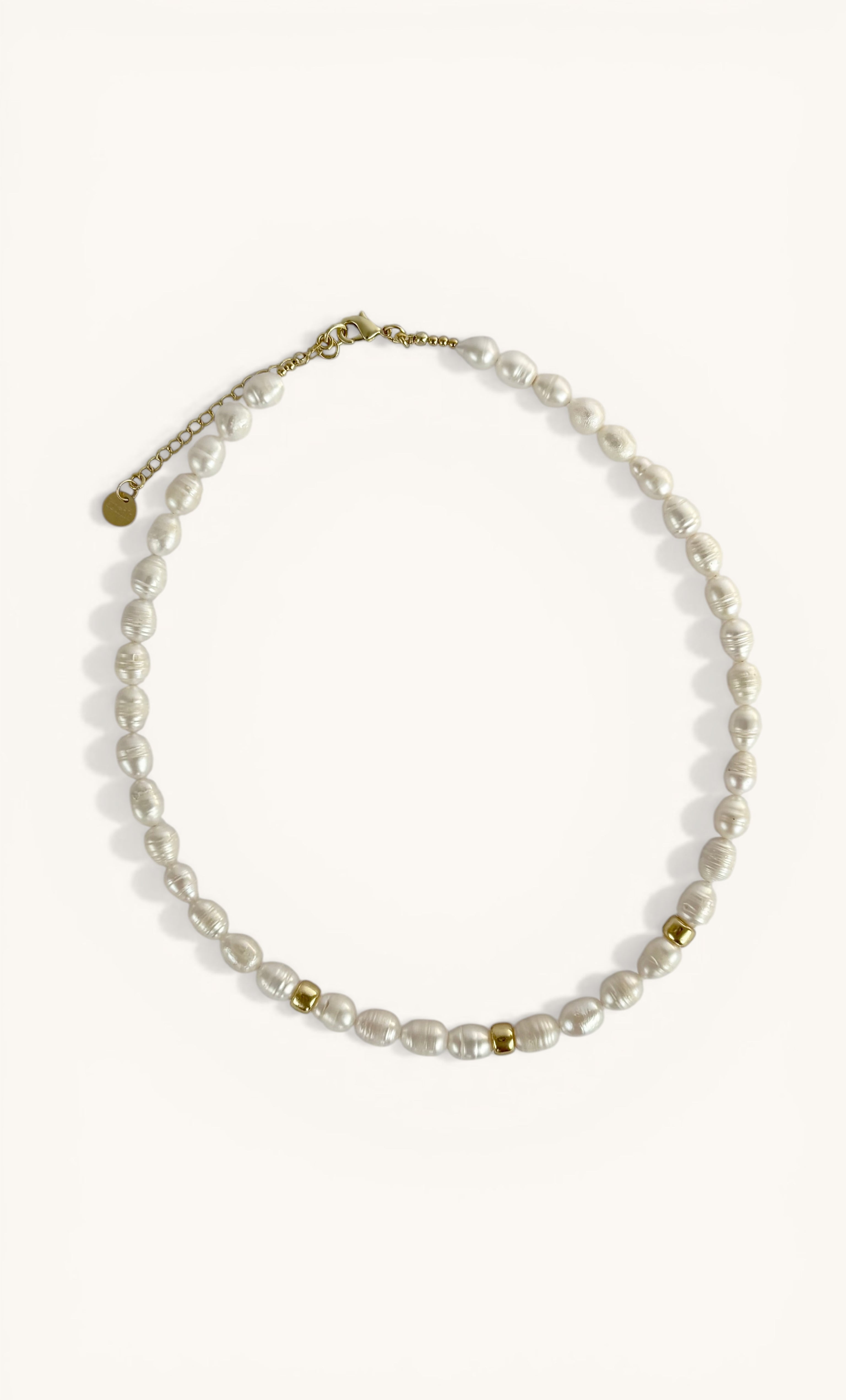 Reflections Statement Semi Precious Pearl Handmade Necklace | Tunik