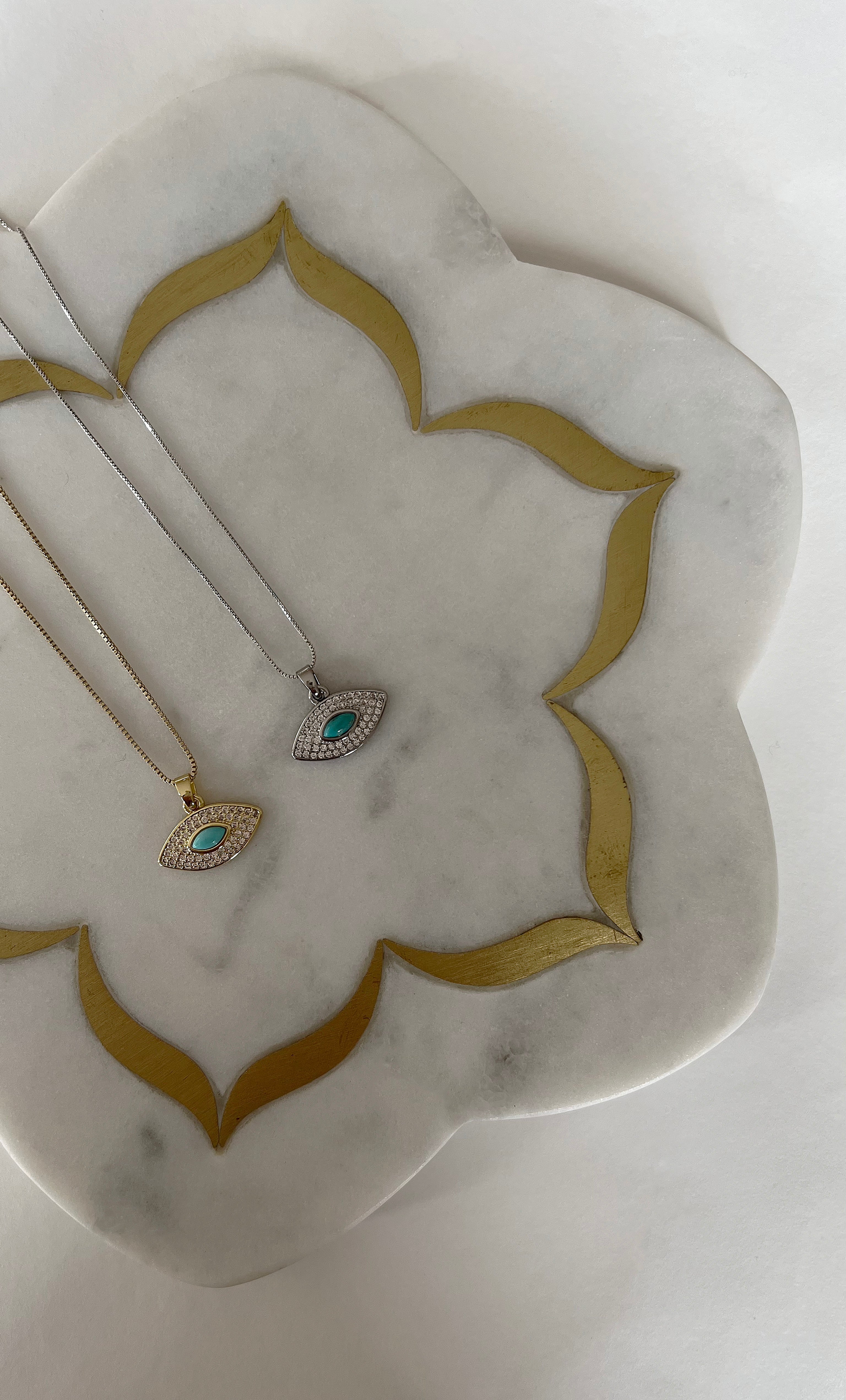 Evil Eye Protection Necklace - Silver | Tunik