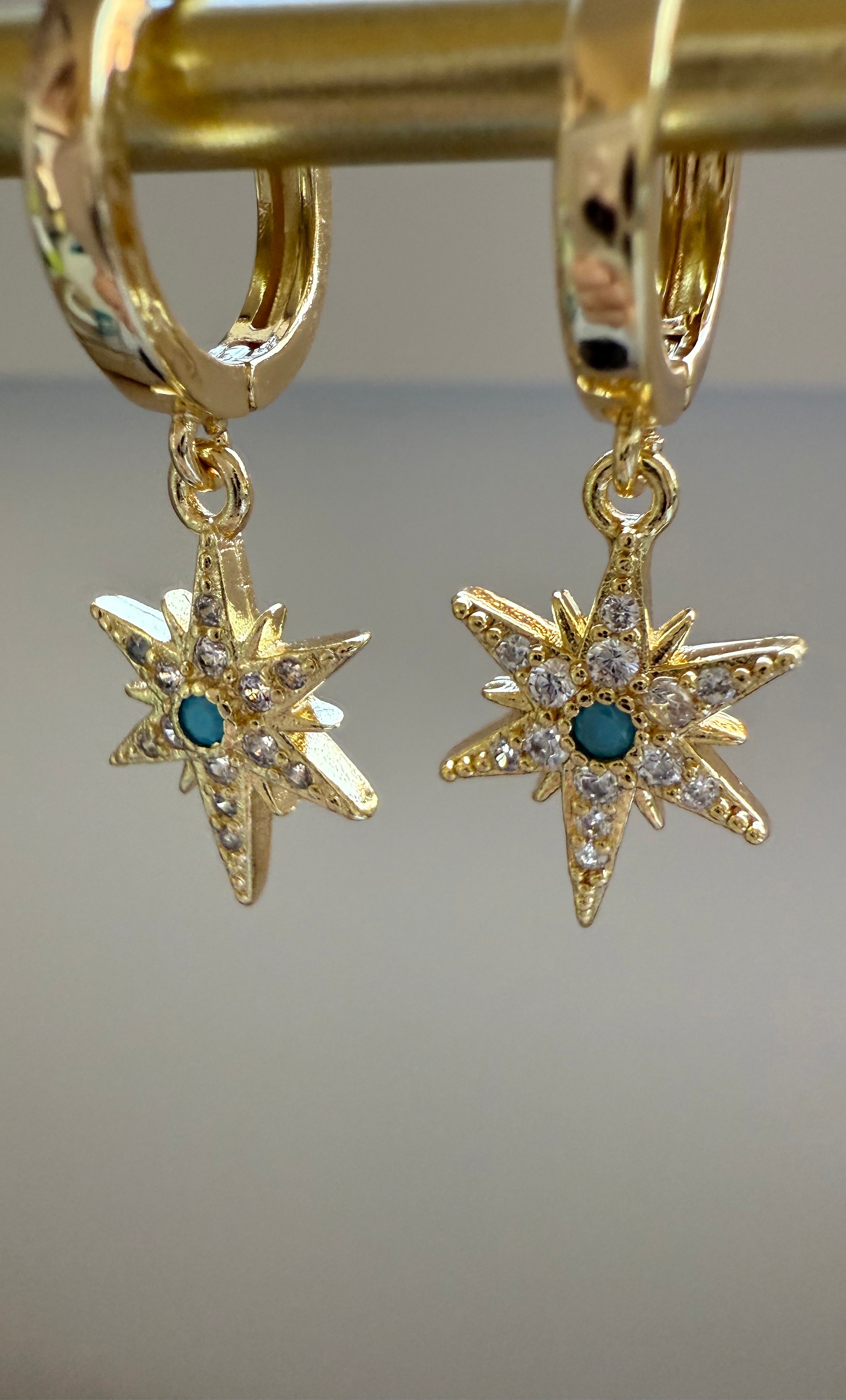 The Tunik Northern Star Huggie Earrings