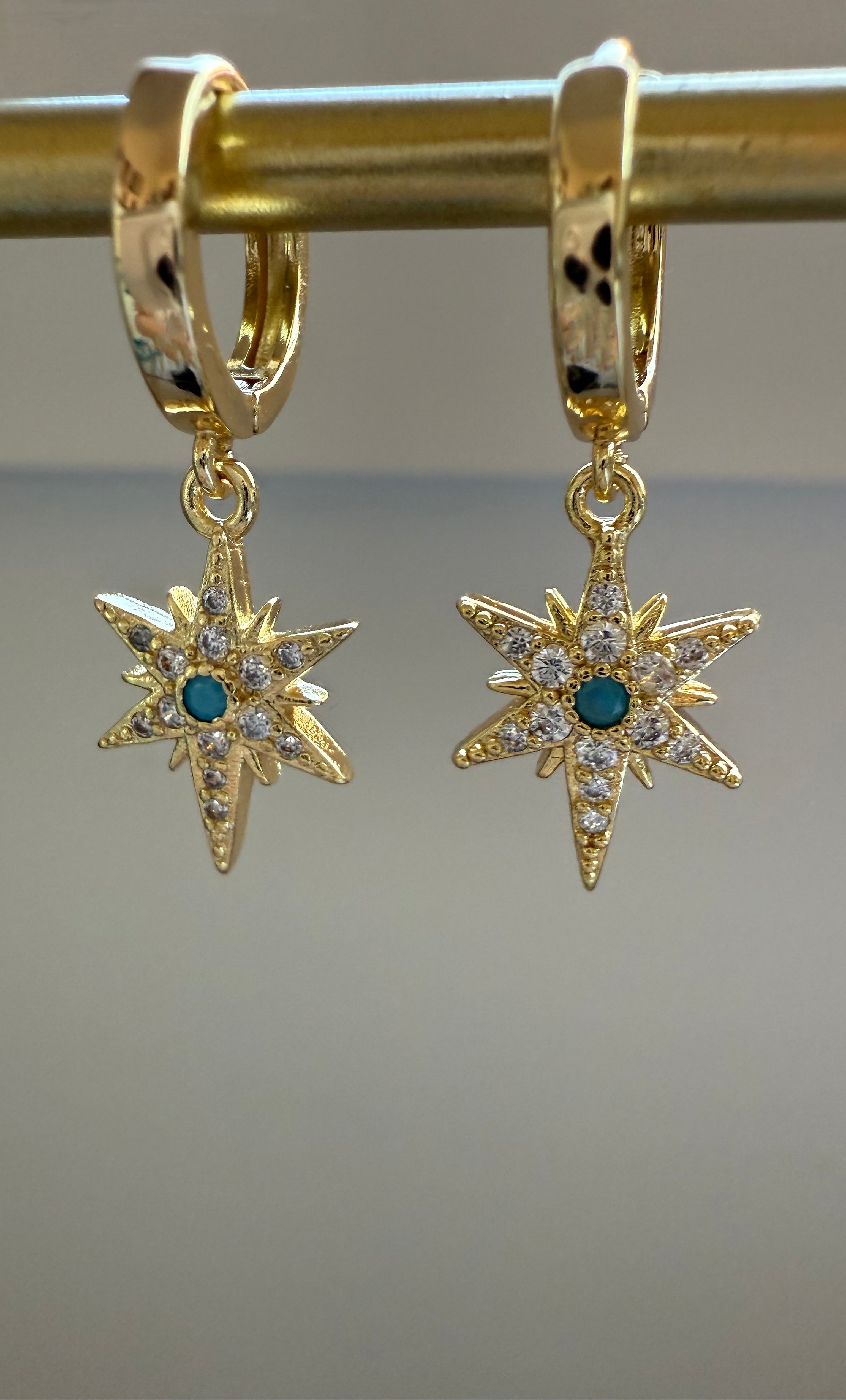 The Tunik Northern Star Huggie Earrings