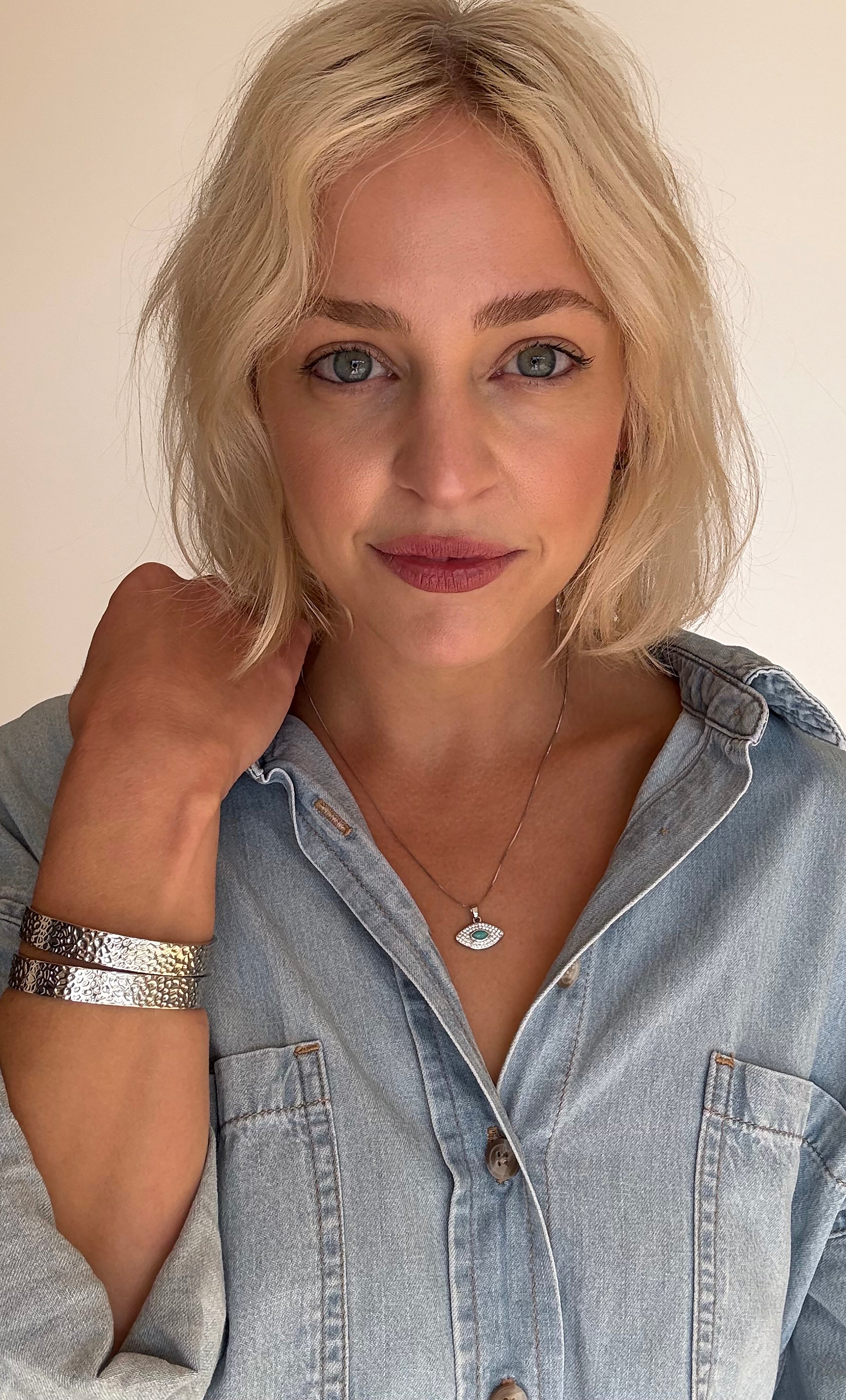 The Tunik Silver Hammered Cuff
