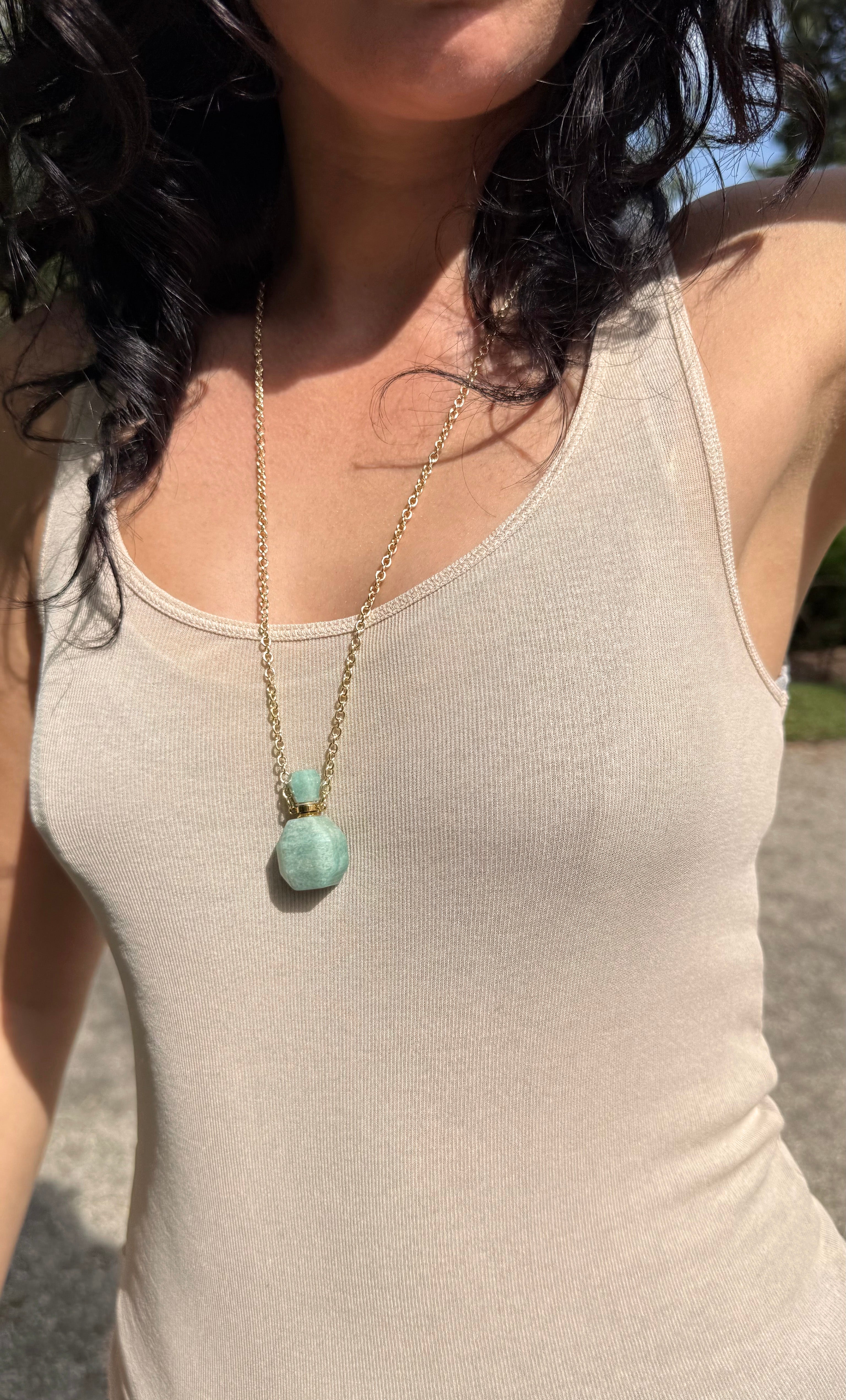 Love Potion Longline Pendant Necklace - Gold Fill | Tunik