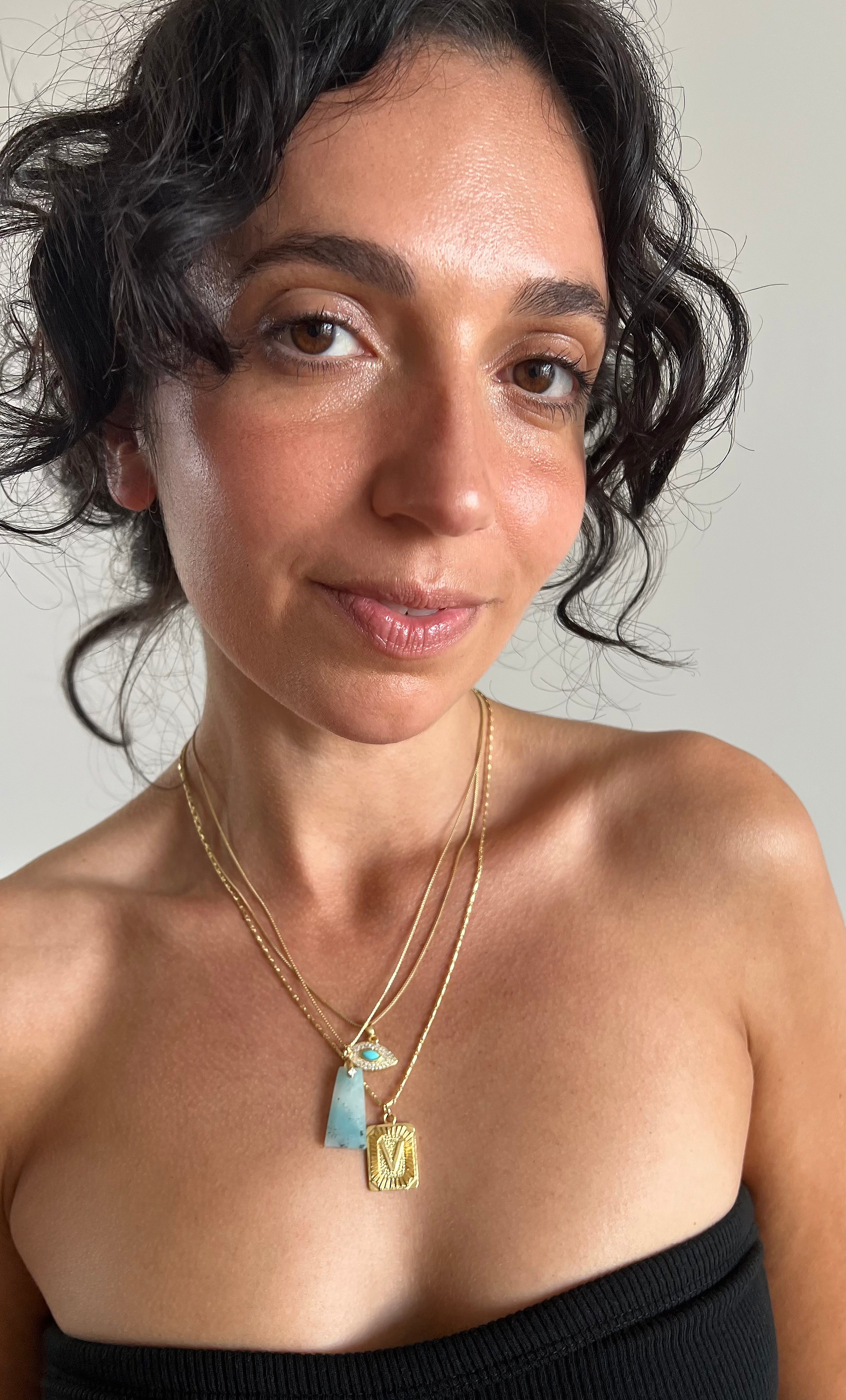 Personalised Alphabet Namesake Pendant Necklace - 14K Gold Fill - Tunik