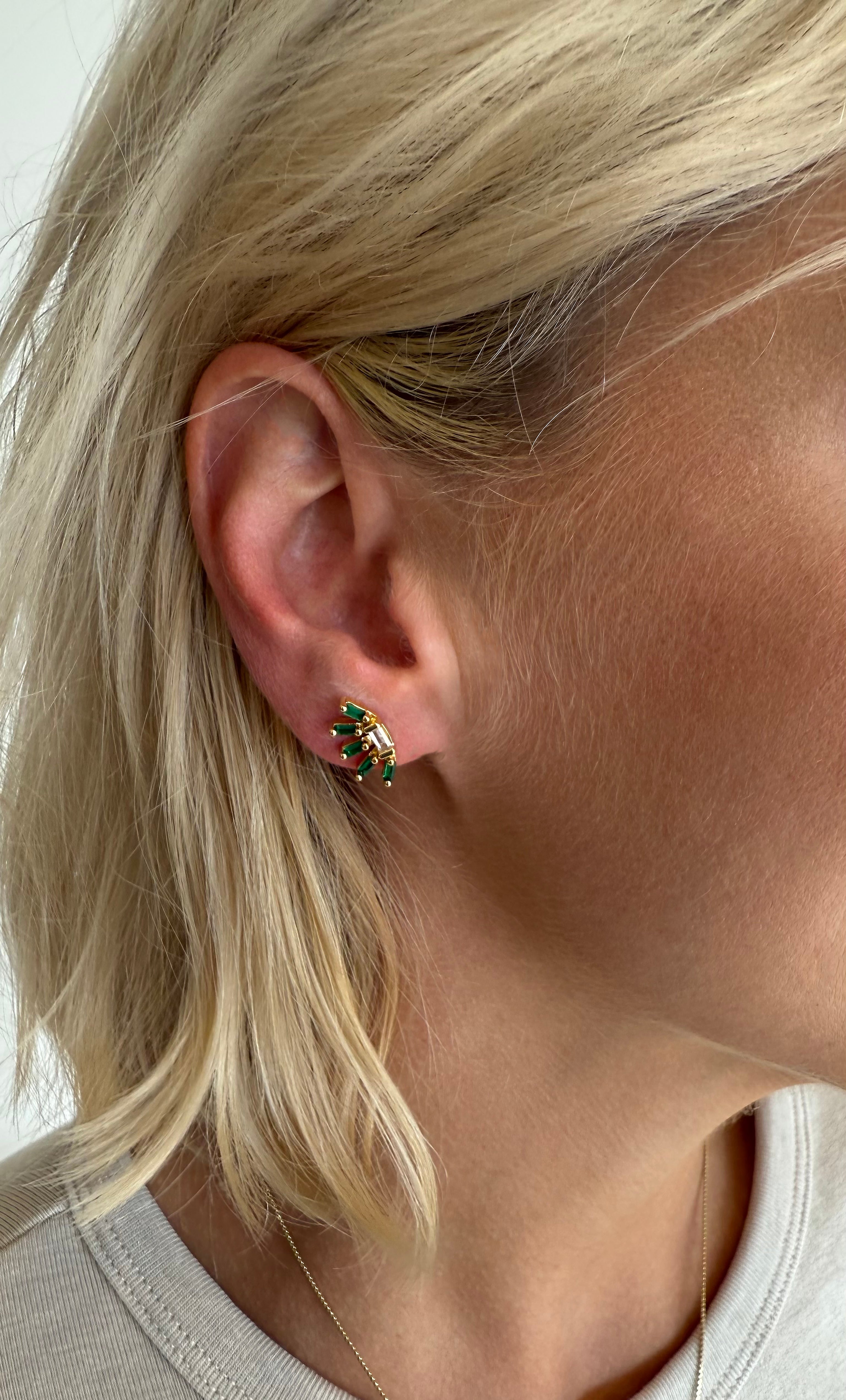 The Tunik Crystal Fan Studs