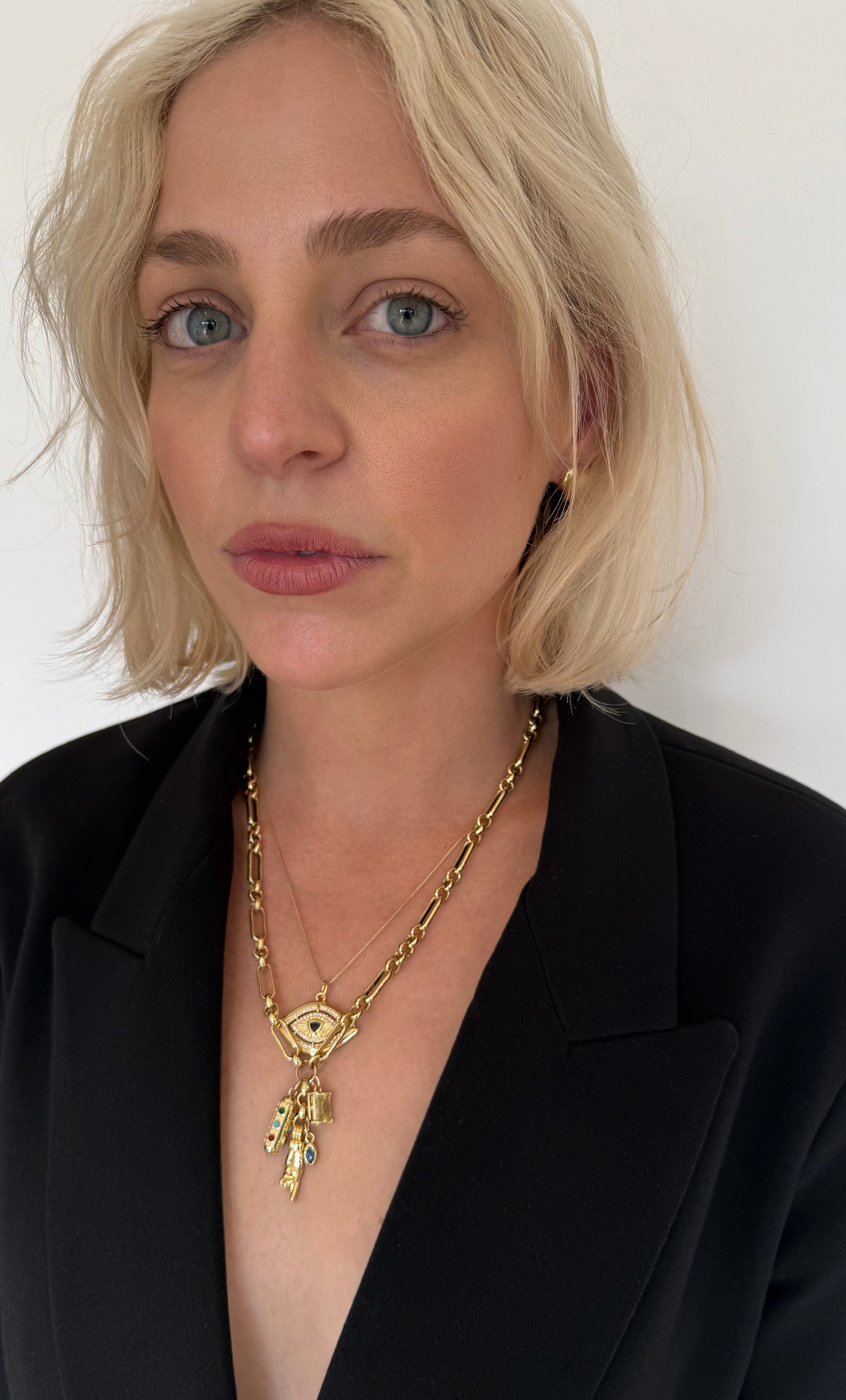 Fortuna Protective Charms Necklace – 24K Gold Fill Amulet for Luck & Courage | Tunik Jewellery