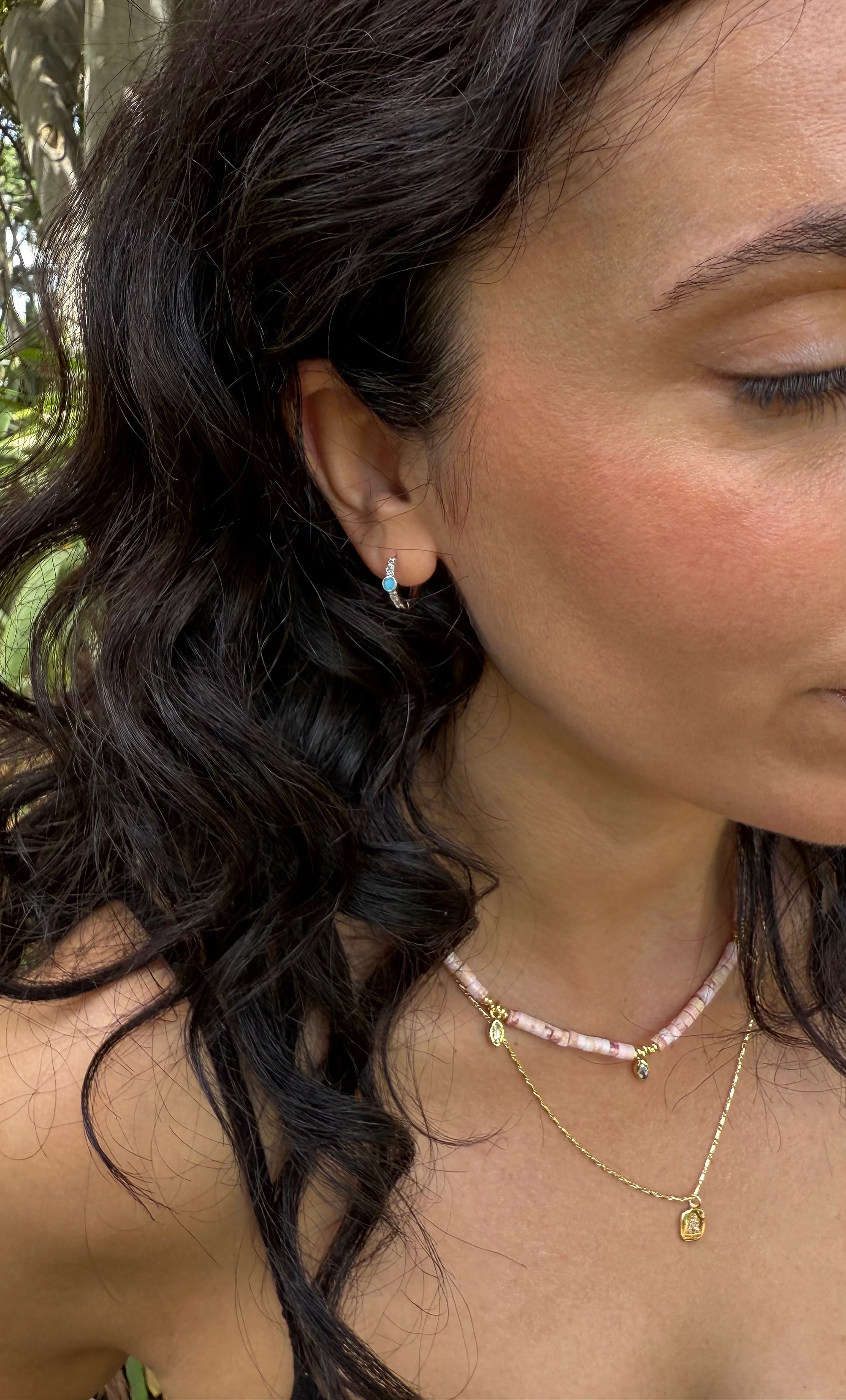 Silver Tribute Huggie Earrings | Tunik