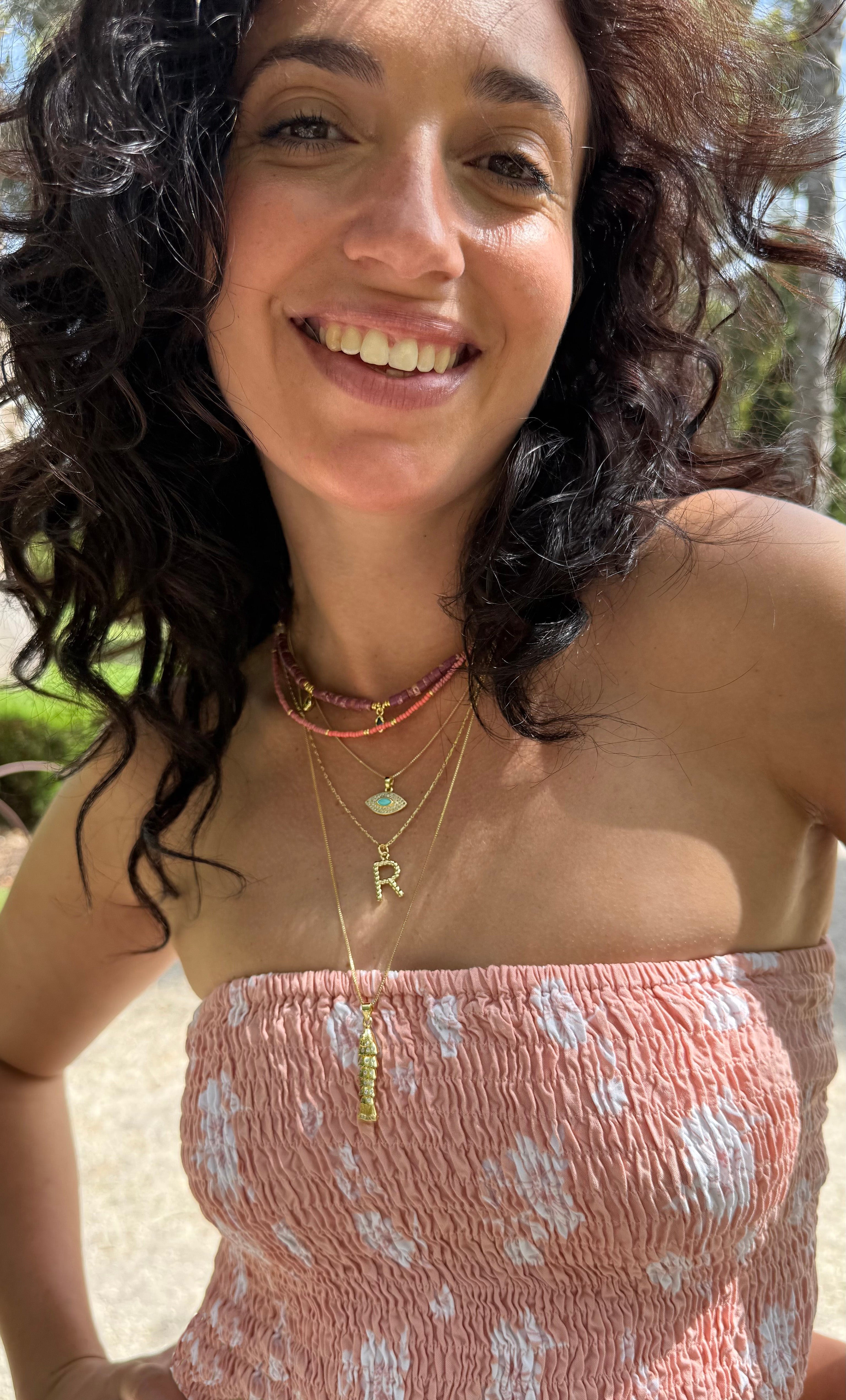 Pink Friendship Necklace - Handmade Beaded Necklace | Tunik