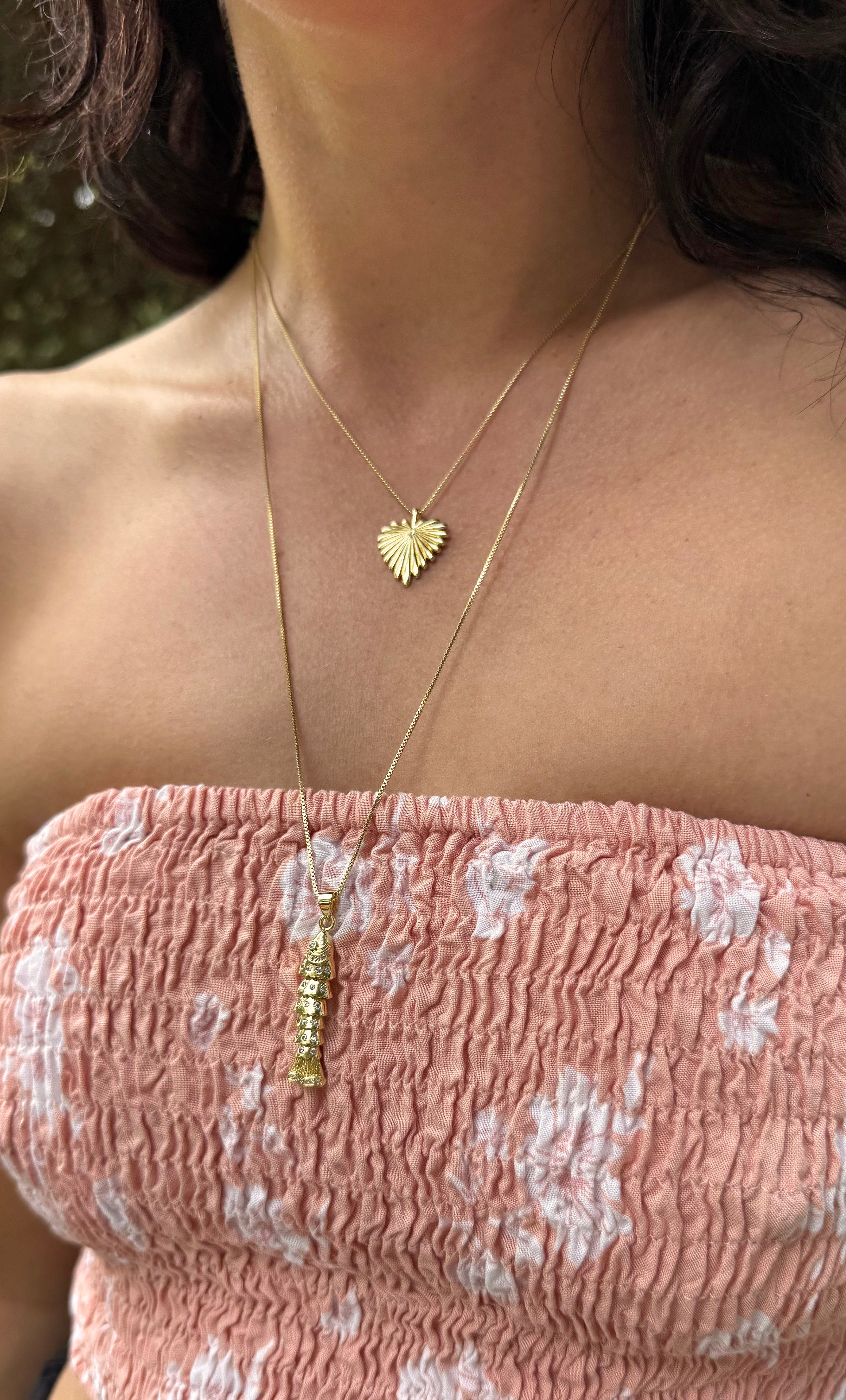 Lucky Koi Fish Charm Necklace - Gold Fill | Tunik - Tunik