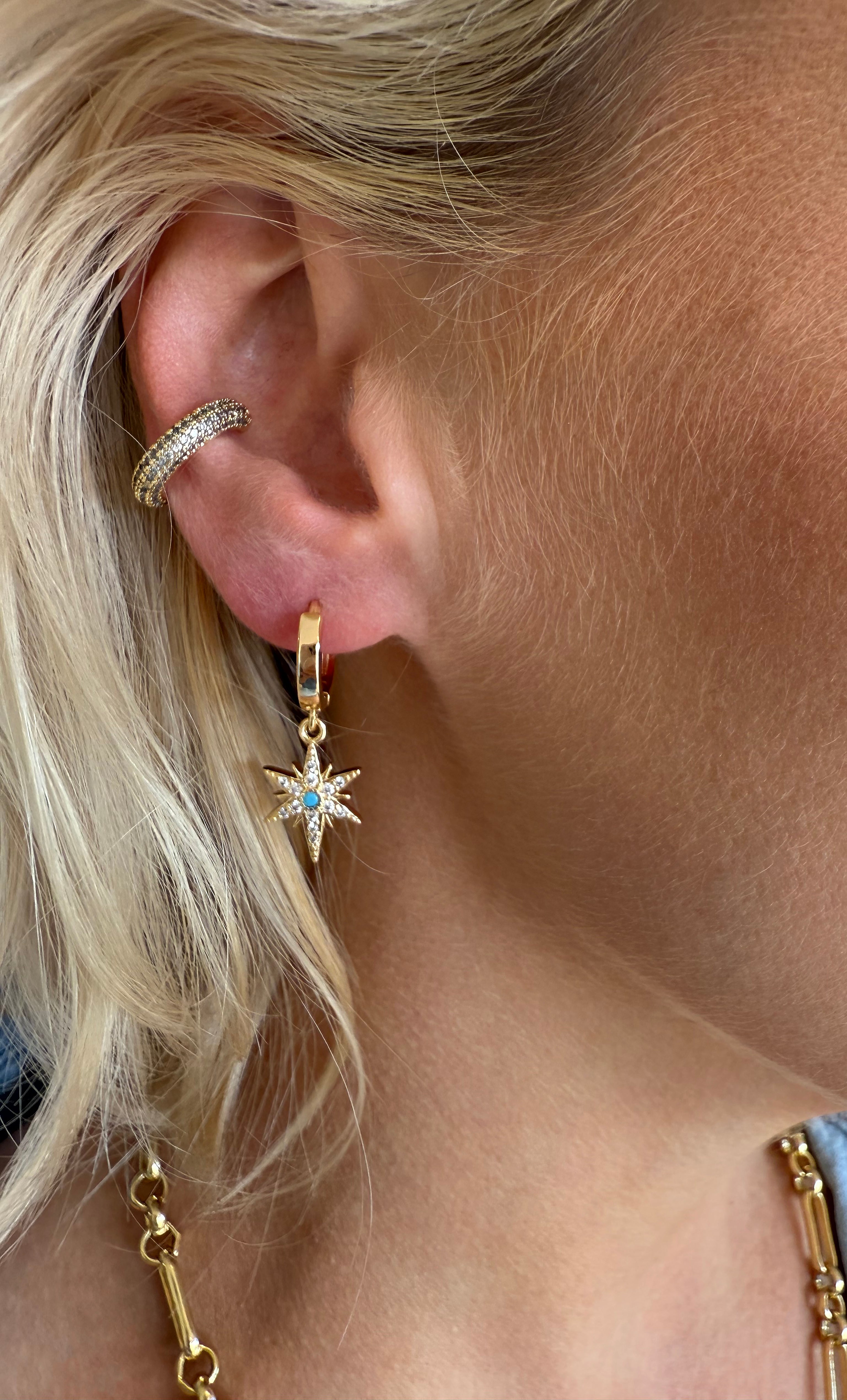 Northern Star Huggie Earrings - Gold Fill | Tunik