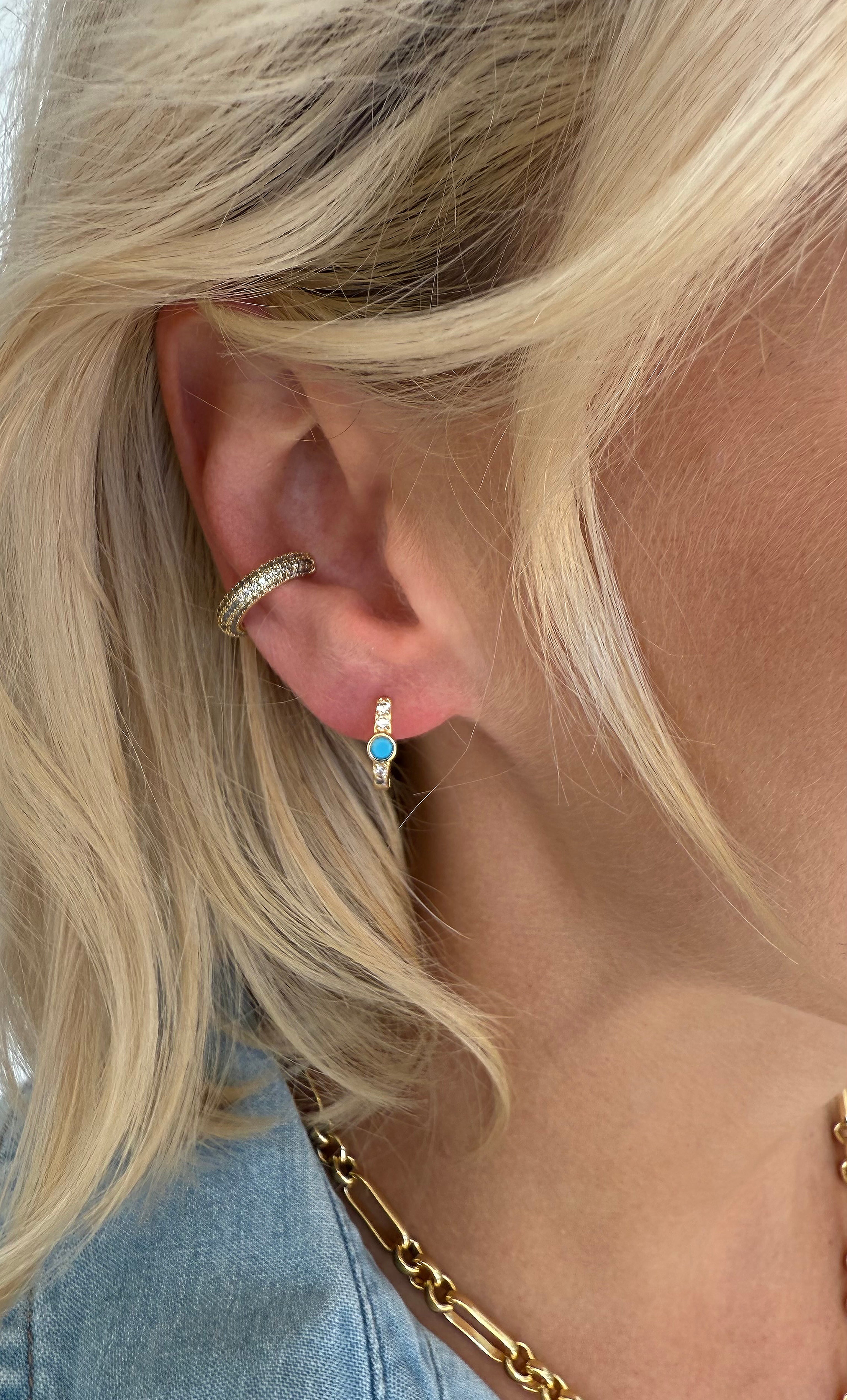 Micro Pave Treasure Ear Cuff - Gold Fill | Tunik