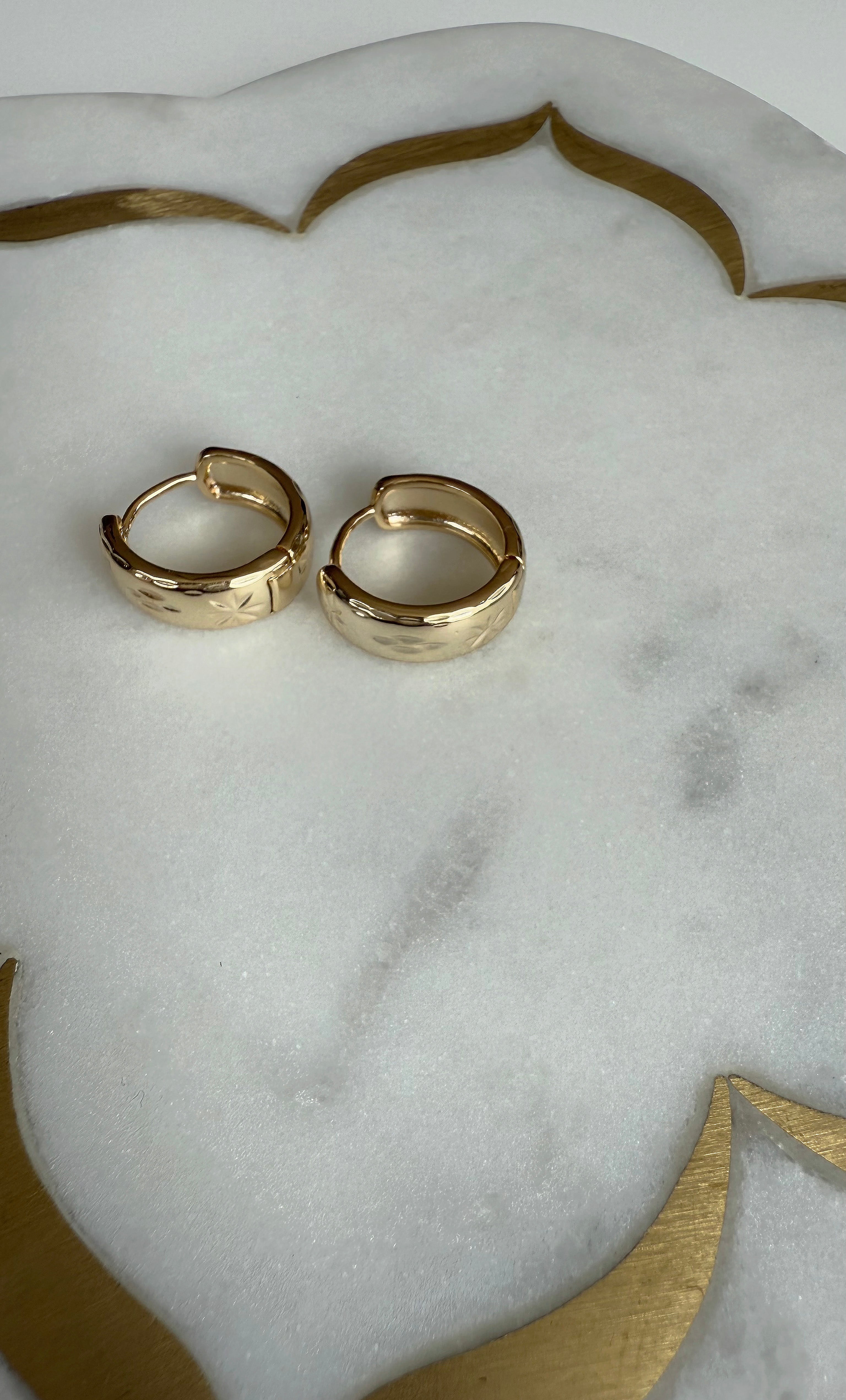 Midnight Stars Huggie Earrings - Gold Fill - Tunik