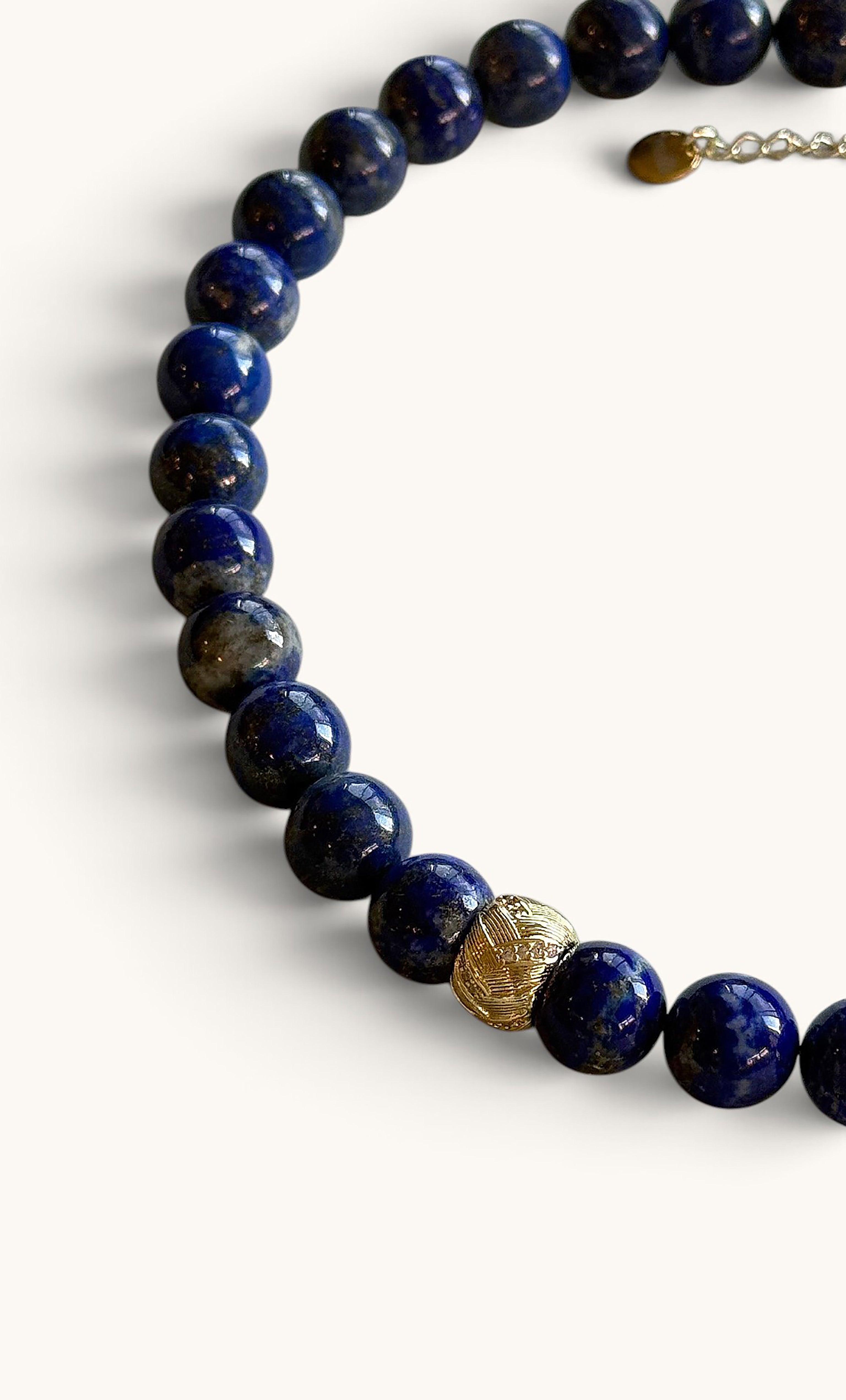 Limited Edition | The Tunik Wisdom Statement AA grade Lapis Lazuli Stone Bead Handmade Necklace | Tunik