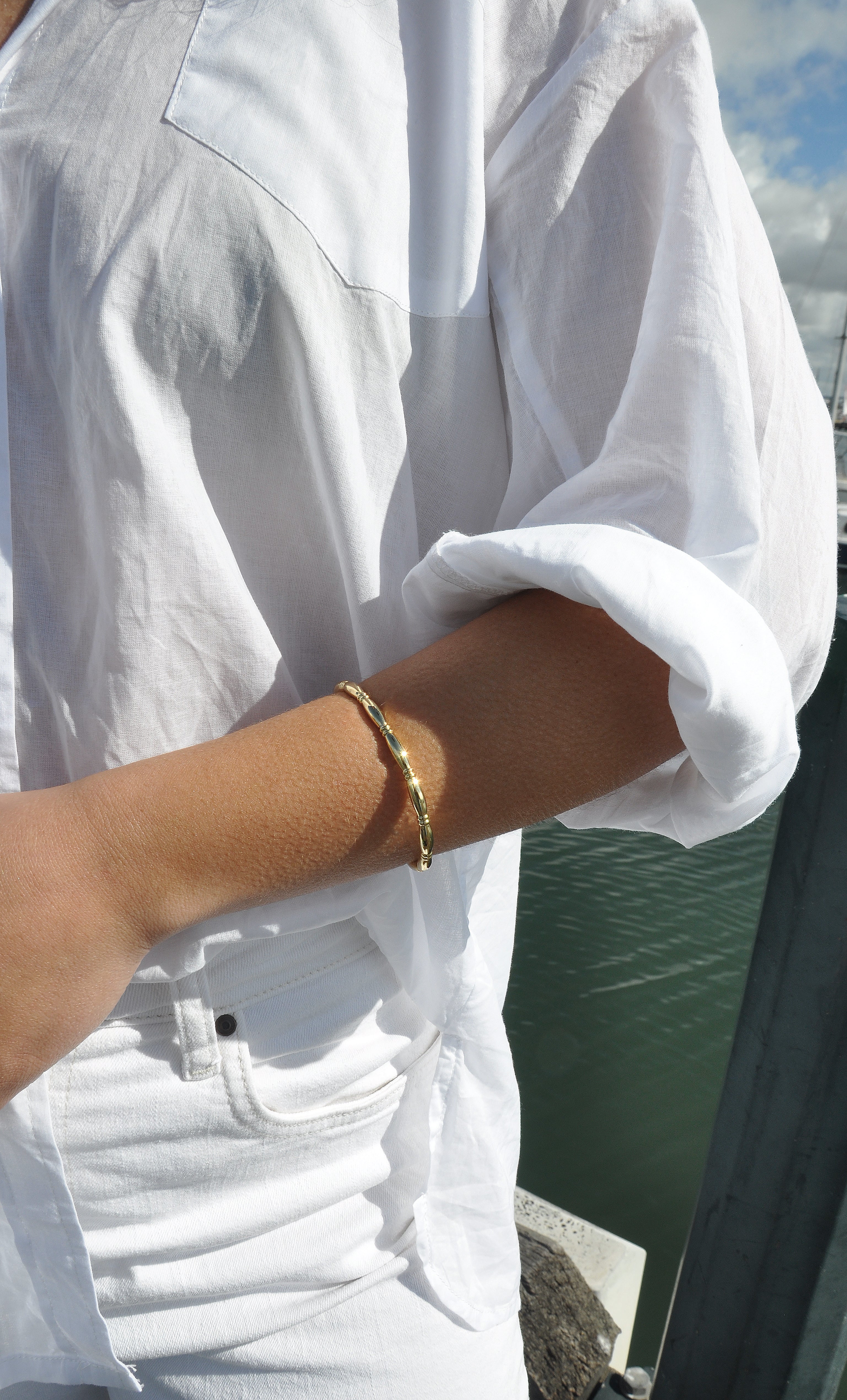 14K Gold Fill Knot Cuff Bracelet | Tunik