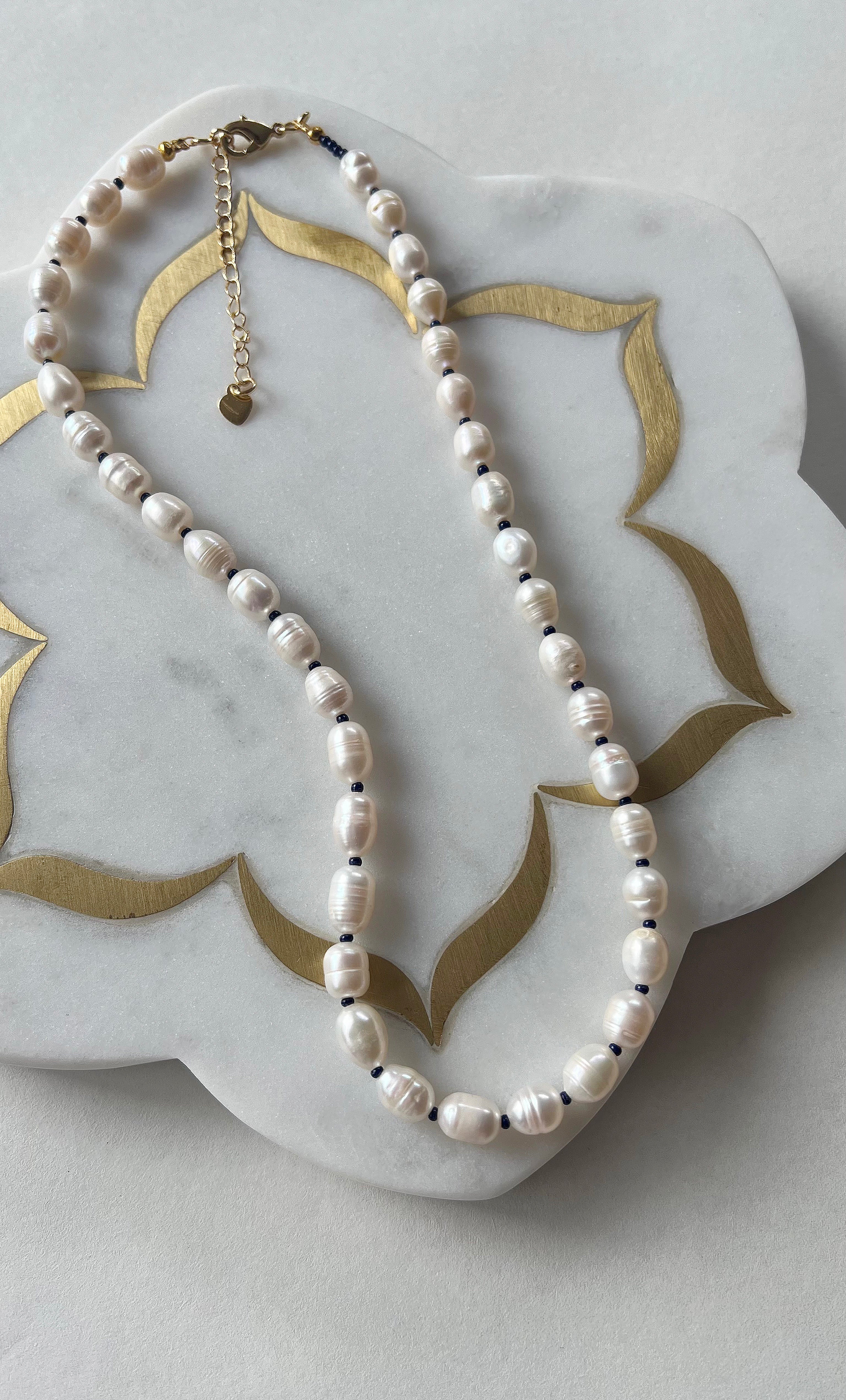 Eye of the Sea Freshwater Pearl Necklace - Handmade | Tunik