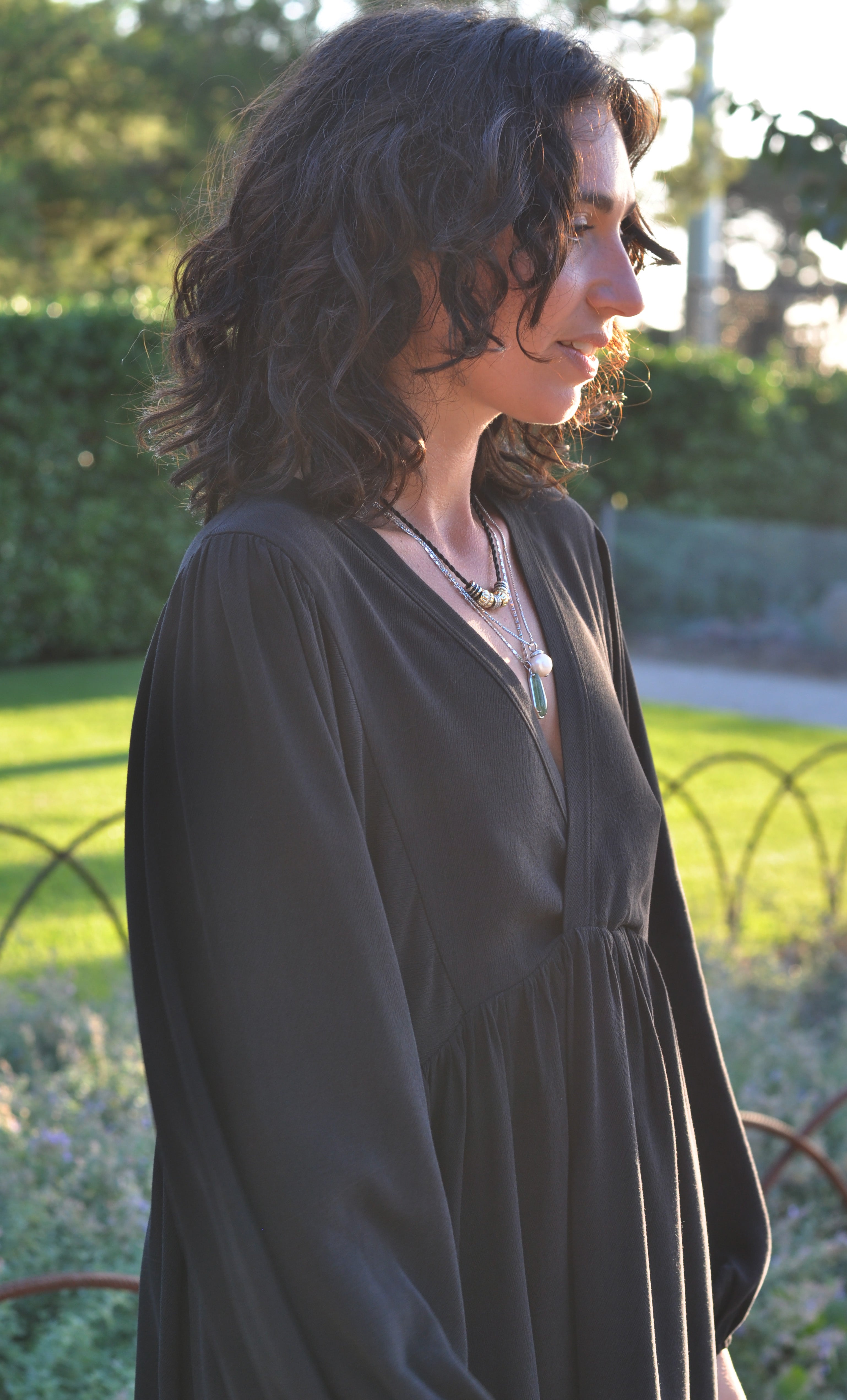 Jewel’s of the Night - 14K White Gold Fill Spacer Bead Necklace | Tunik