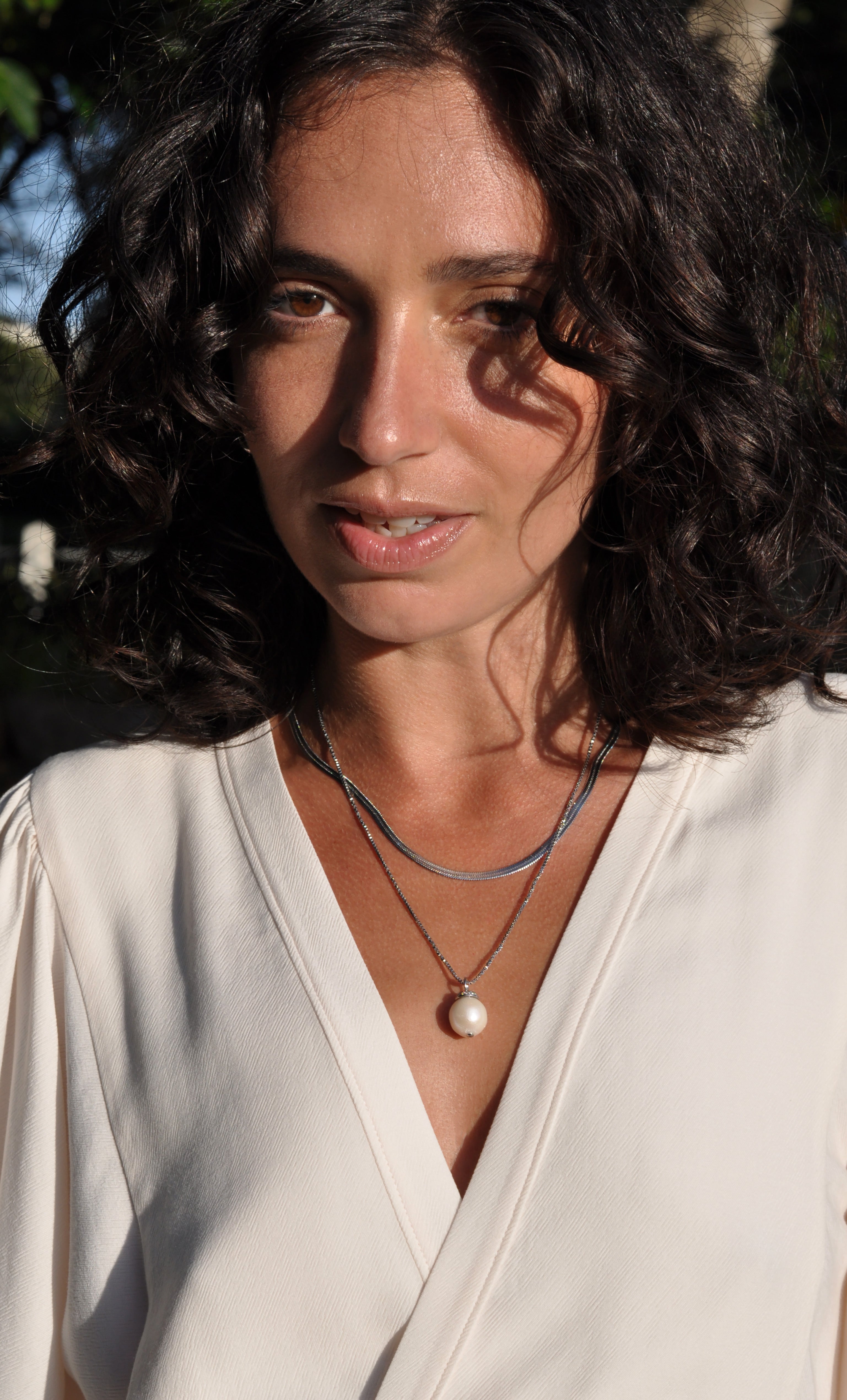 Everyday Snake Chain Necklace – 24K White Gold Fill - Tarnish-Resistant | Tunik