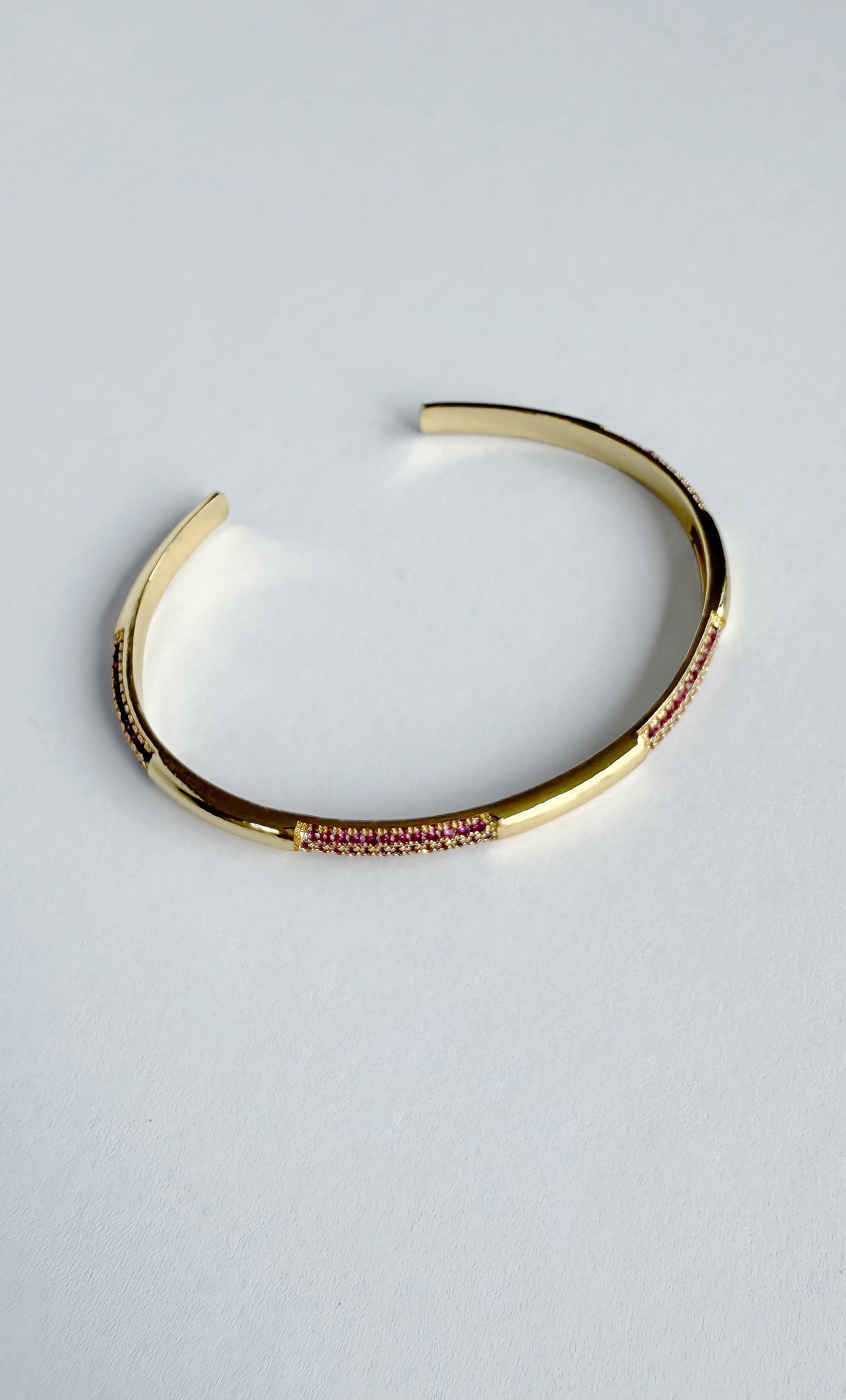 Arc Nomade 24K Gold Filled Fine Cuff Bracelet | Tunik