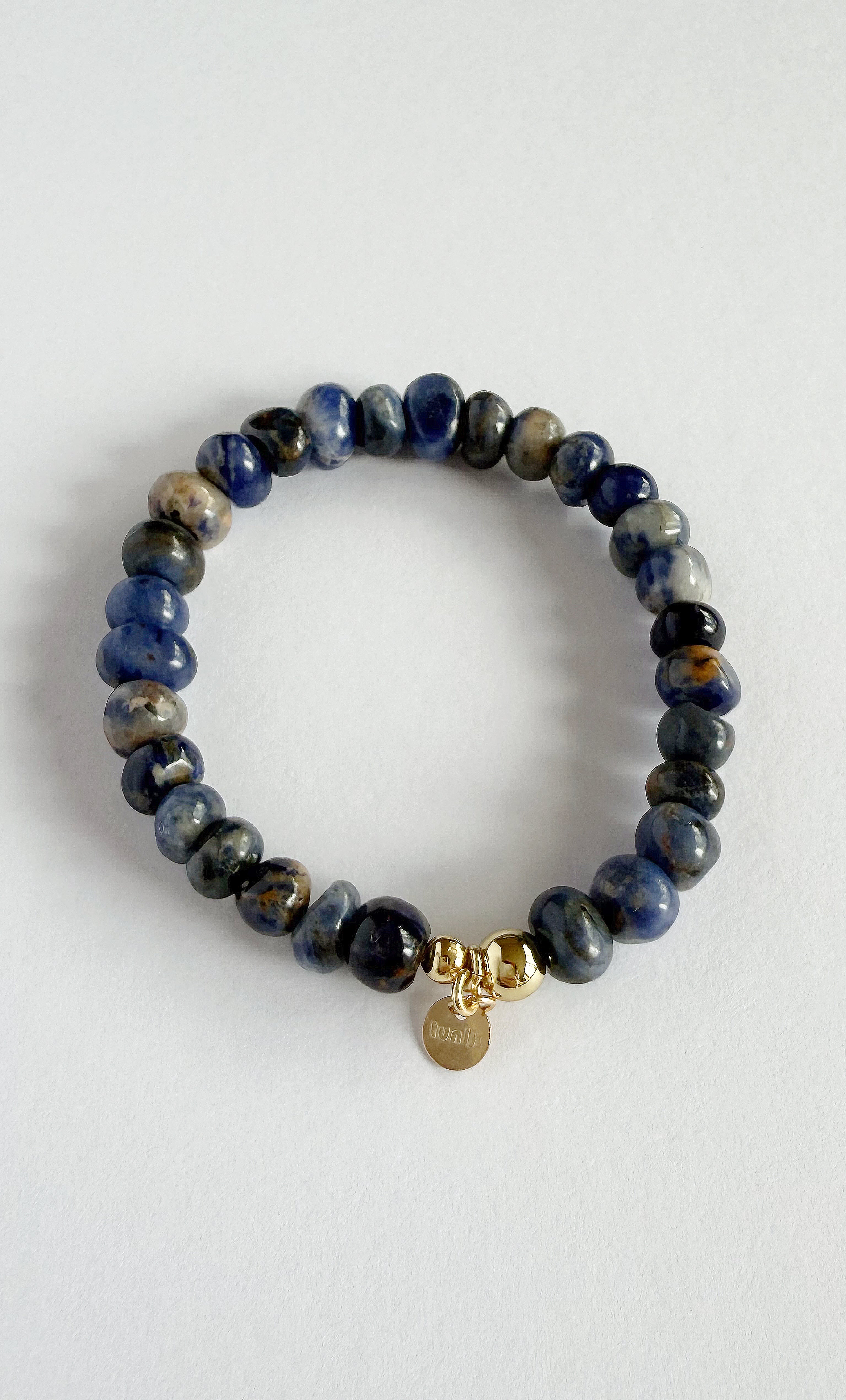 Drift Blue Sodalite Stone Beaded Bracelet | Tunik