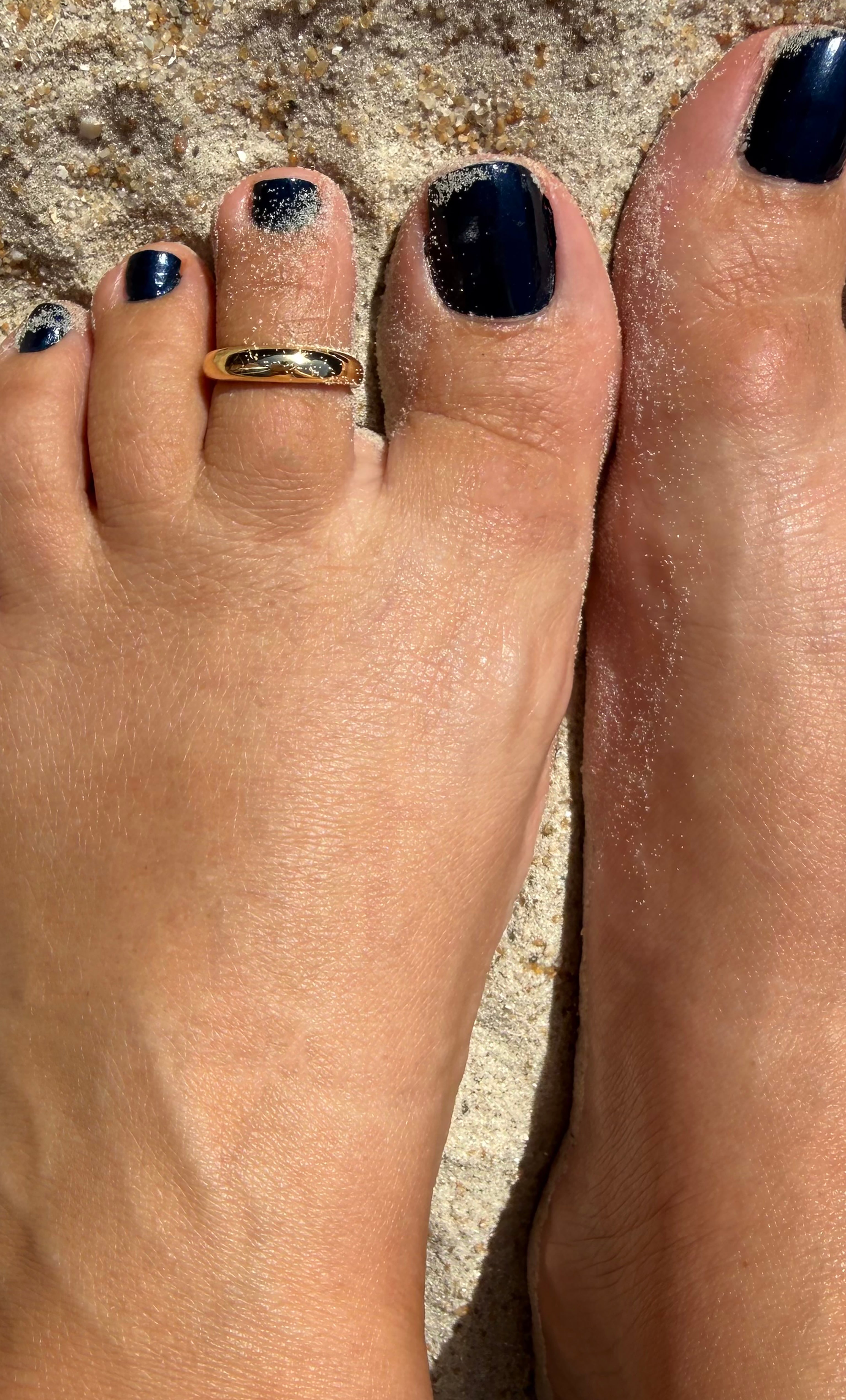 Modern Curve 18K Gold Fill Adjustable Toe Ring | Tunik