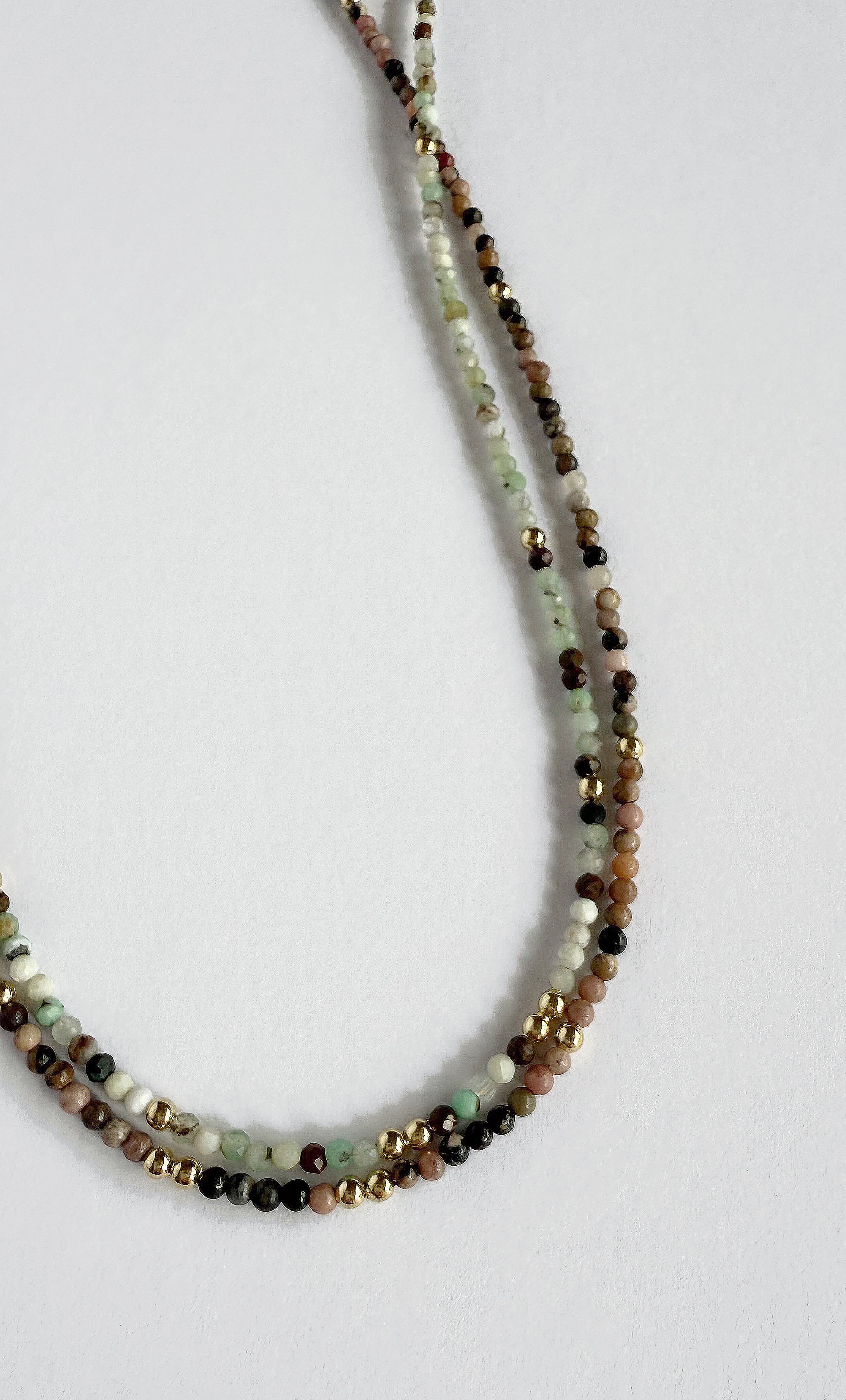 Stone Song Amazonite Fine Hand Beaded Necklace | Tunik