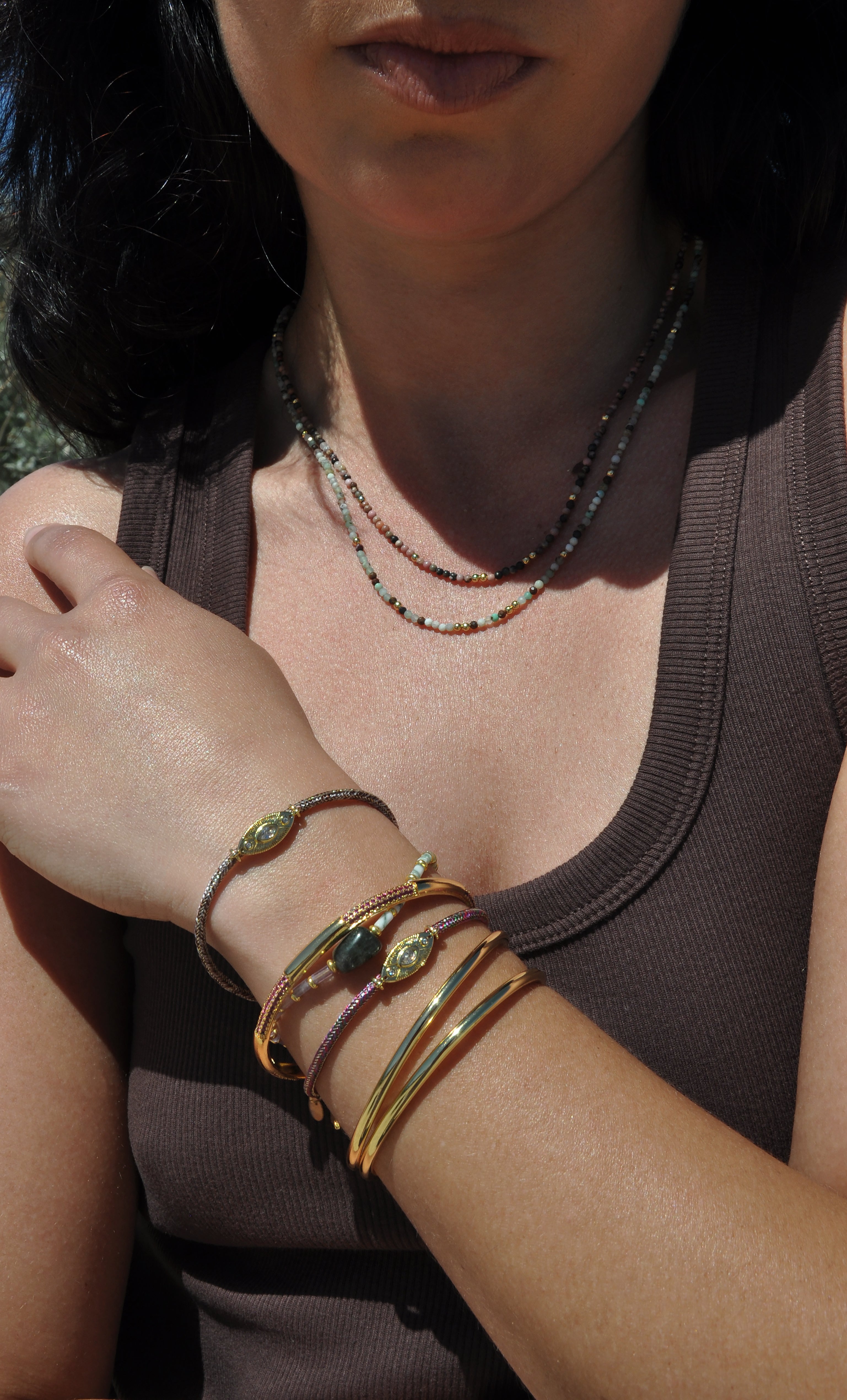 Arc Nomade 24K Gold Filled Fine Cuff Bracelet | Tunik