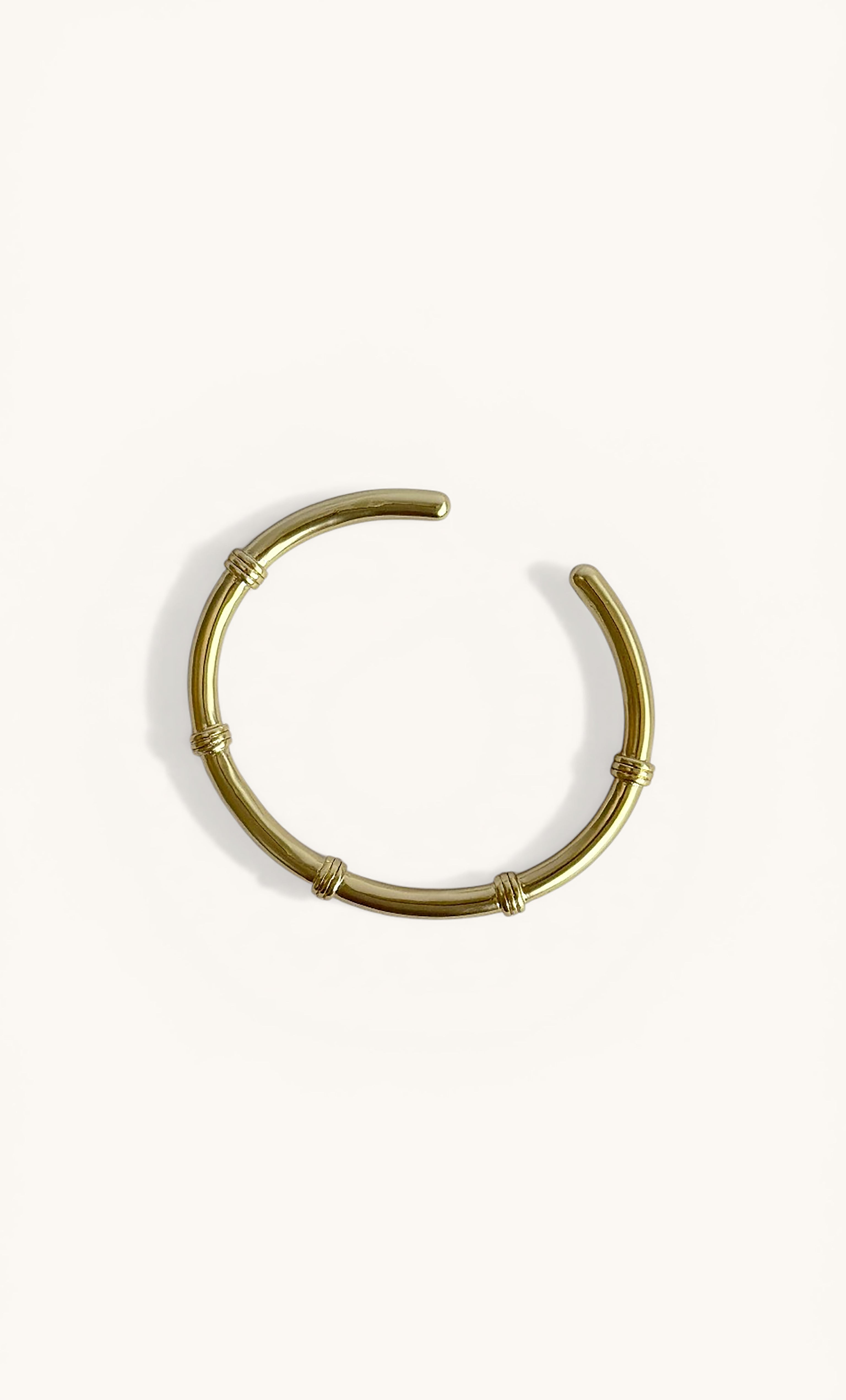 24K Gold Fill Connection Cuff Bangle Bracelet | Tunik