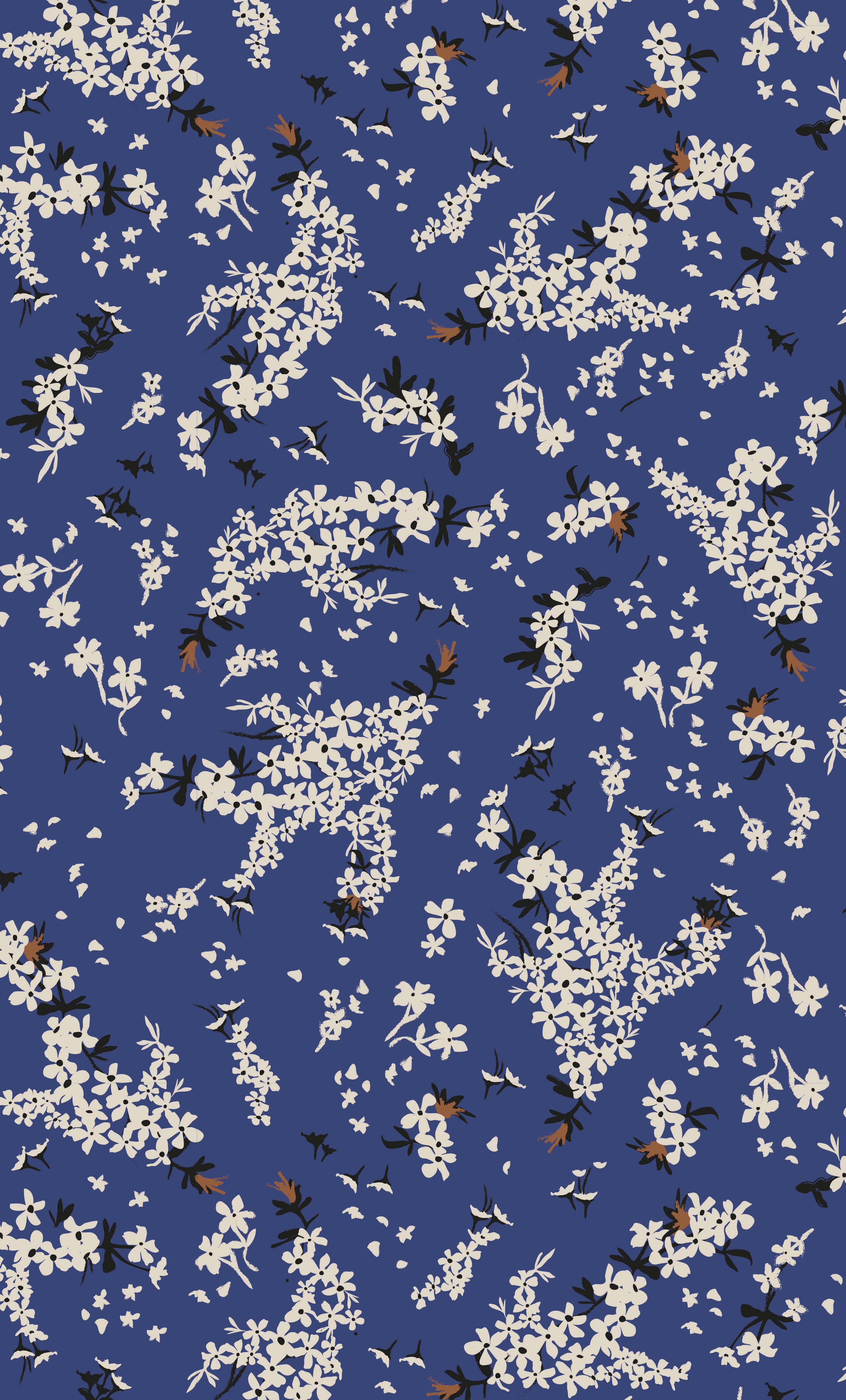 Lola Maxi Dress by Tunik – Blue Daisy Floral Print, Made in Australia