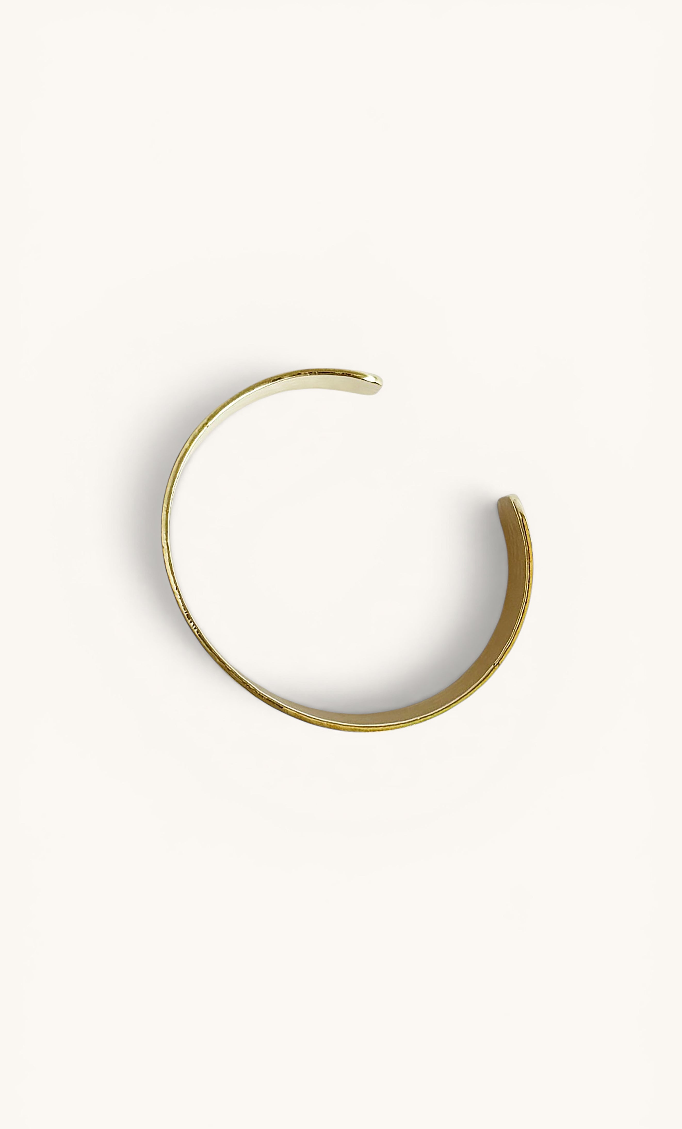 24K gold fill hammered cuff bangle bracelet by Tunik, elegant jewellery gift option.