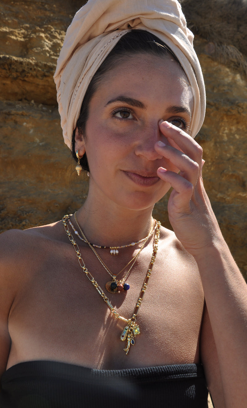 The Tunik Deco Medallion Necklace