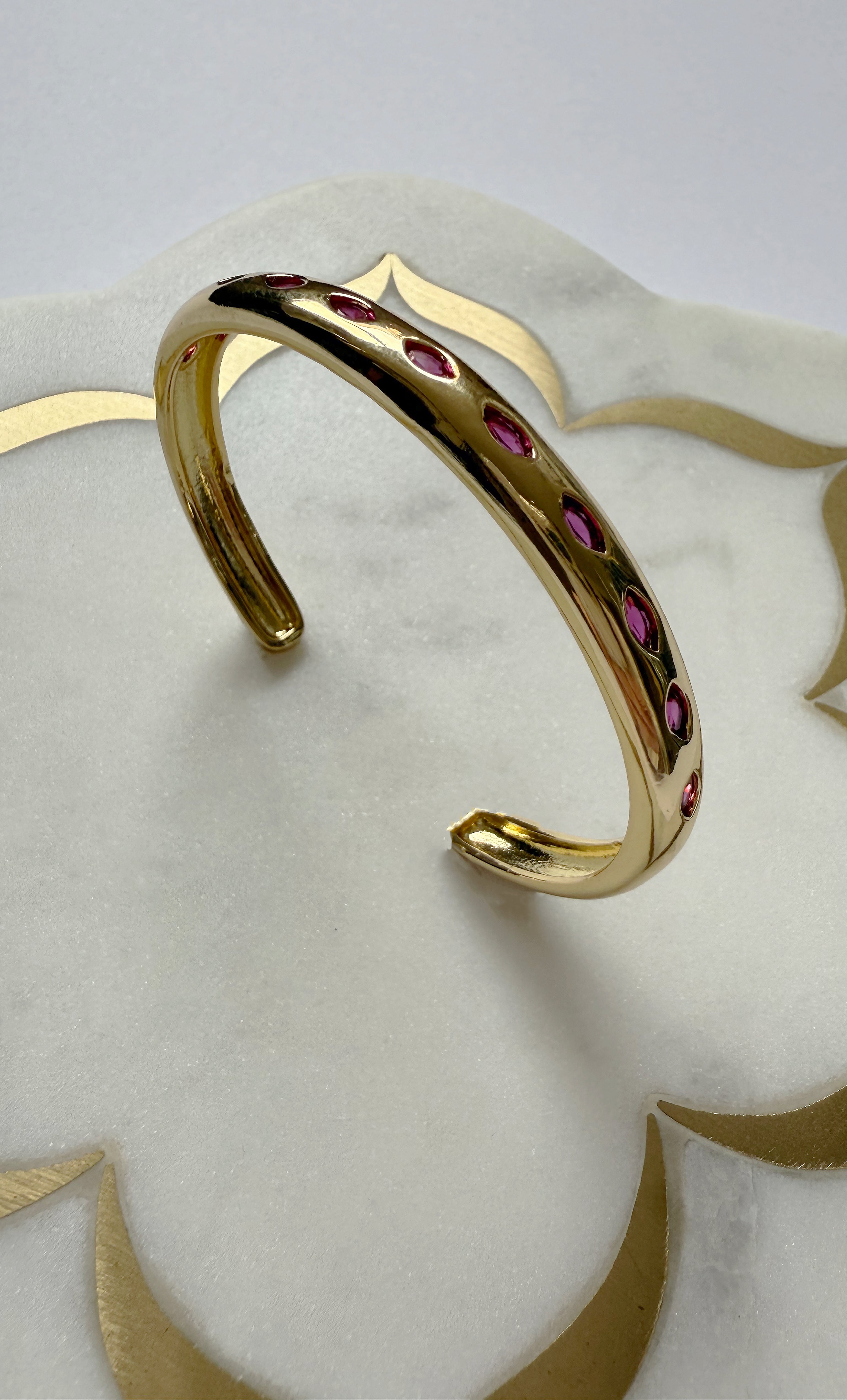 The Tunik Pink Stone Cuff