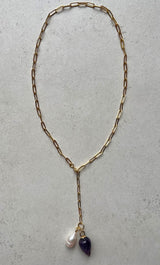 The Tunik Sedna Sea Pearl & Amethyst Necklace