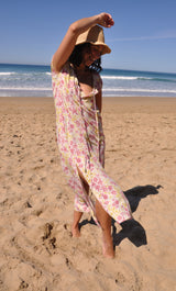 The Tunik Aurelia sun dress - Blooms Rose print