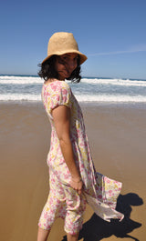 The Tunik Aurelia sun dress - Blooms Rose print