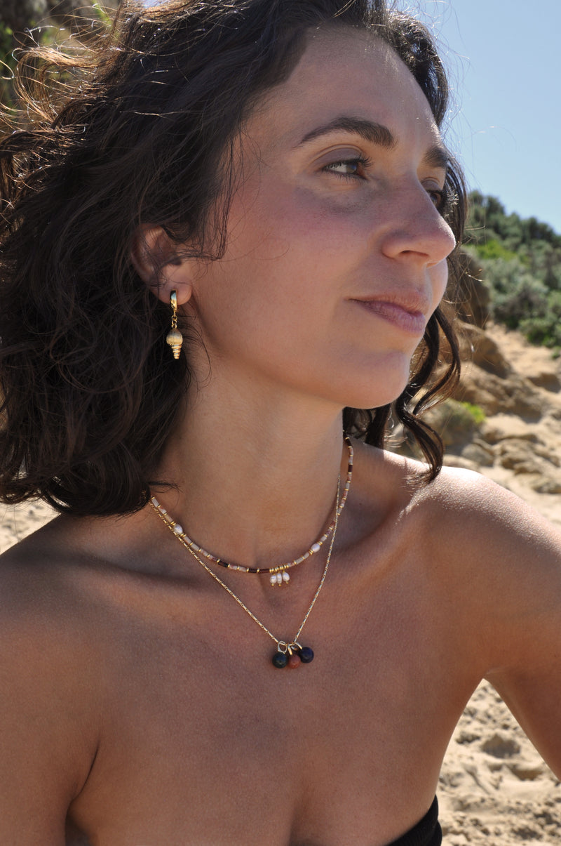 The Tunik Bauble Stone Charm Necklace