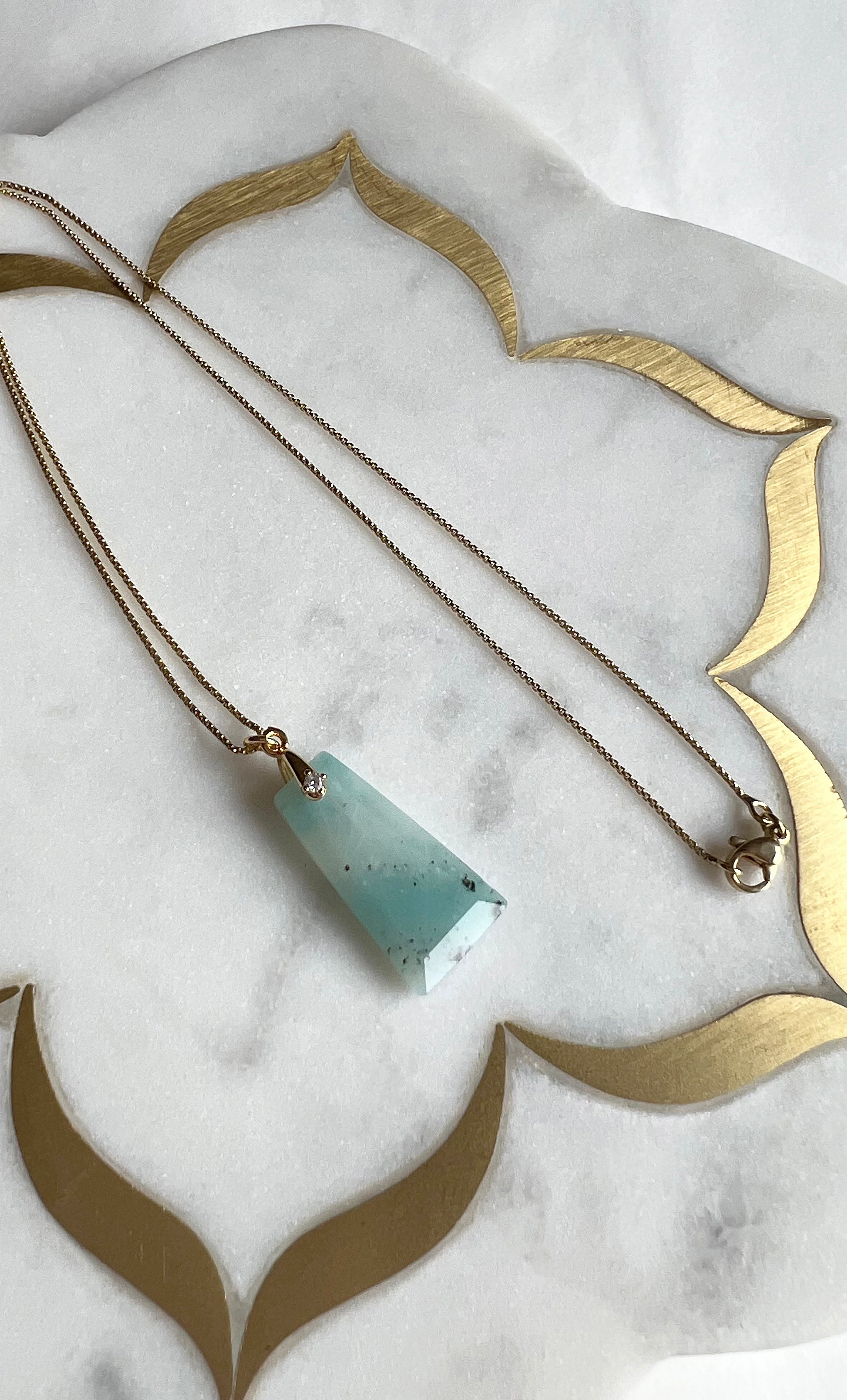 The Tunik Blessing Stone Necklace - Amazonite
