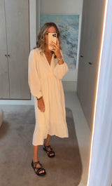 The Tunik Harper midi dress - Creme