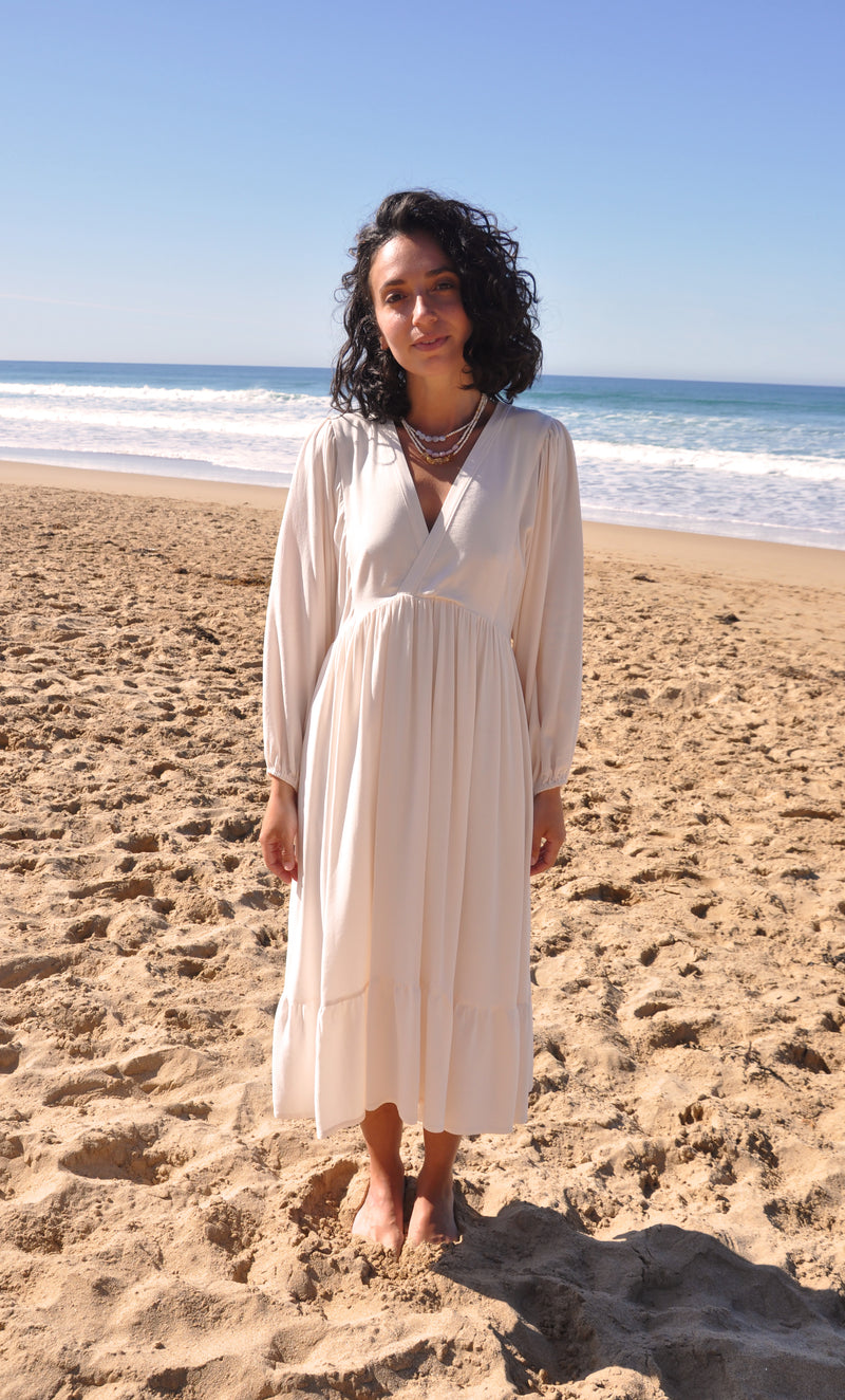 The Tunik Harper midi dress - Creme