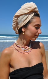 The Tunik Madre Coral & Lepidolite Necklace