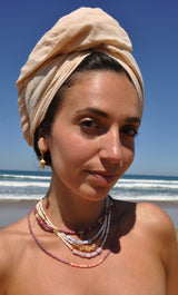 The Tunik Salacia 5 Stone Blue Lace Agate Necklace