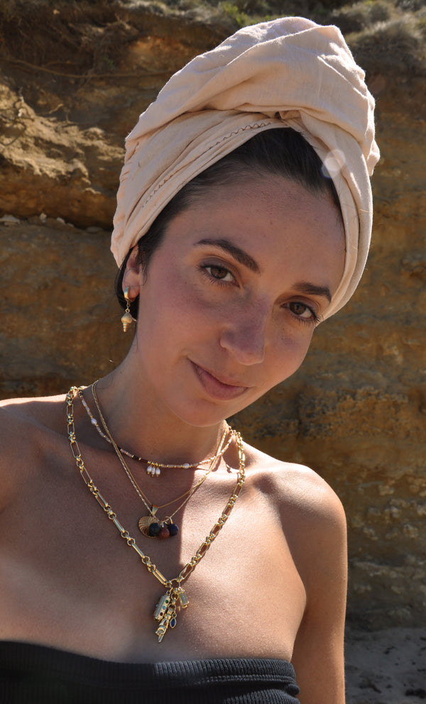 The Tunik Deco Medallion Necklace