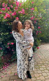 The Tunik Lola maxi dress - She Swirls Creme print