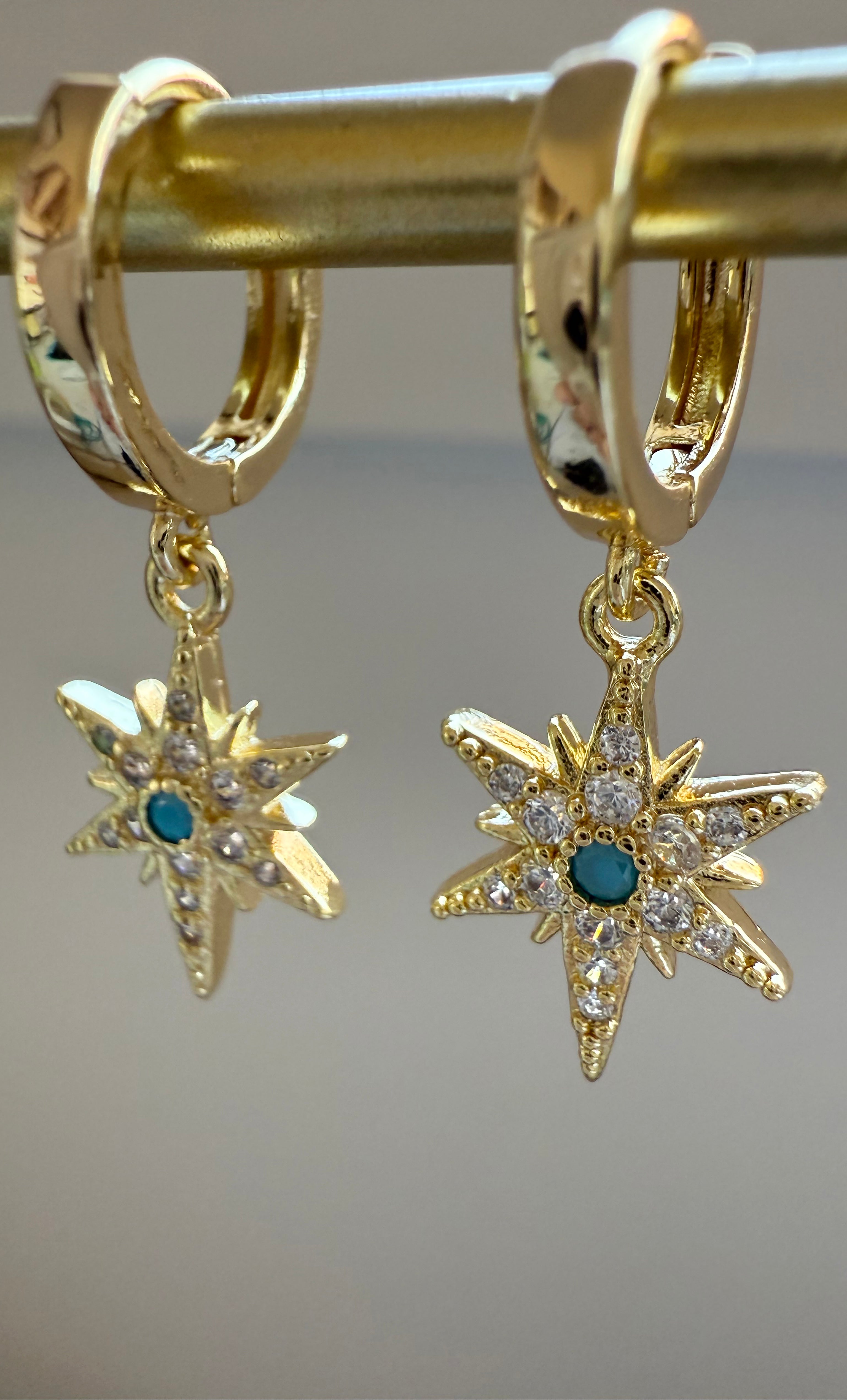 The Tunik Northern Star Huggie Earrings