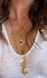The Tunik Moonbeam Blue Tigers Eye Necklace