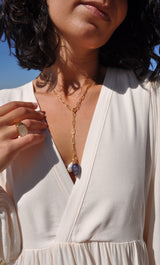 The Tunik Sedna Sea Pearl & Amethyst Necklace