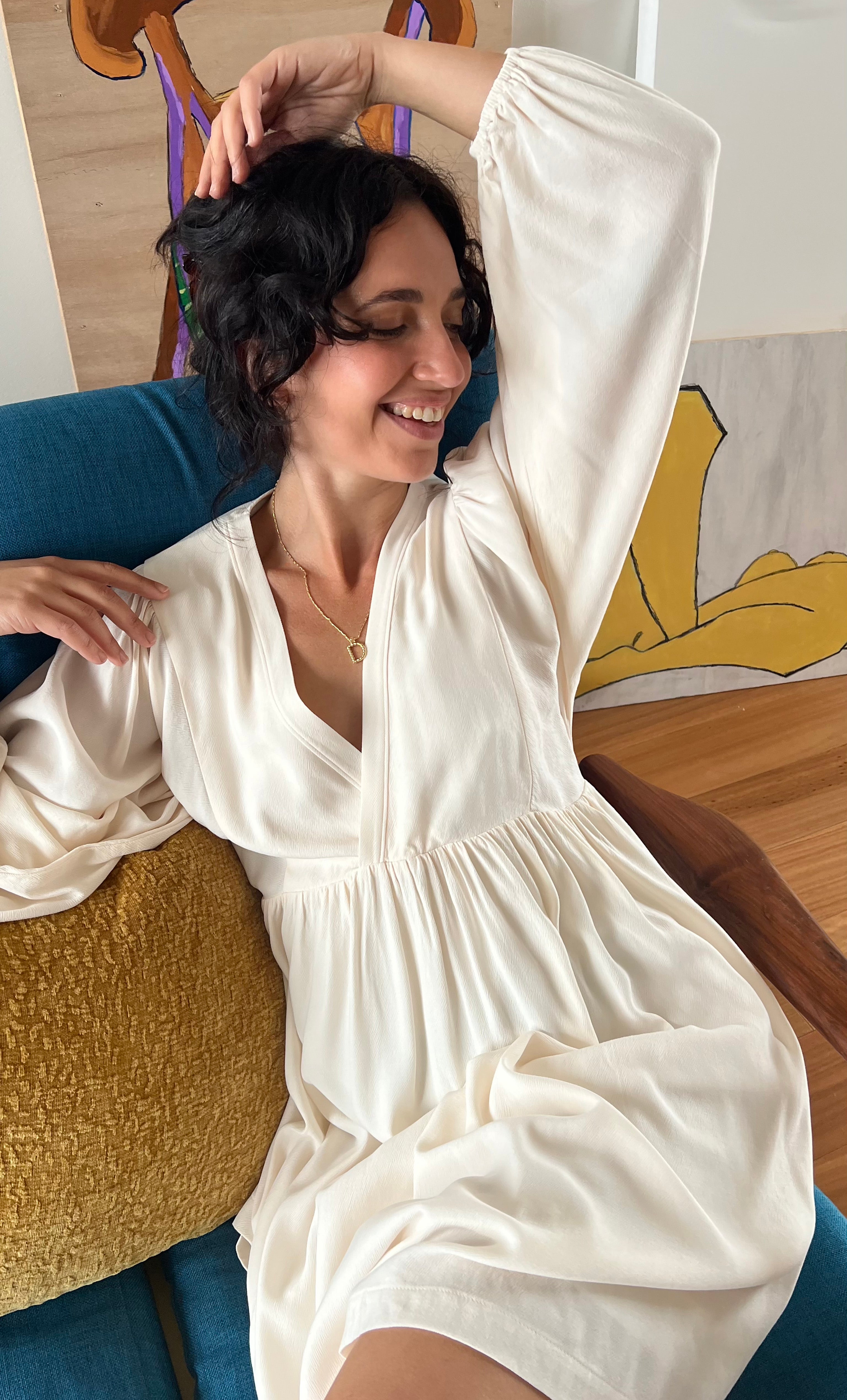 The Tunik Harper Mini dress - Creme