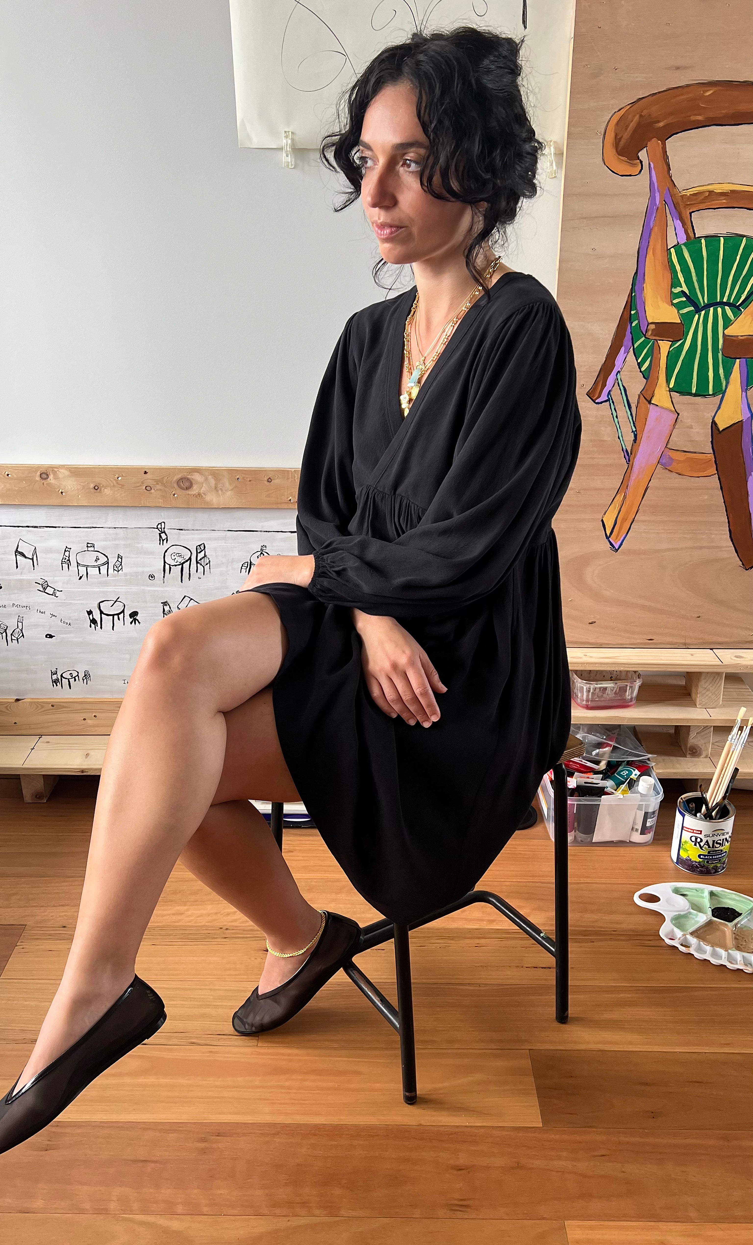 The Tunik Harper Mini dress - Black