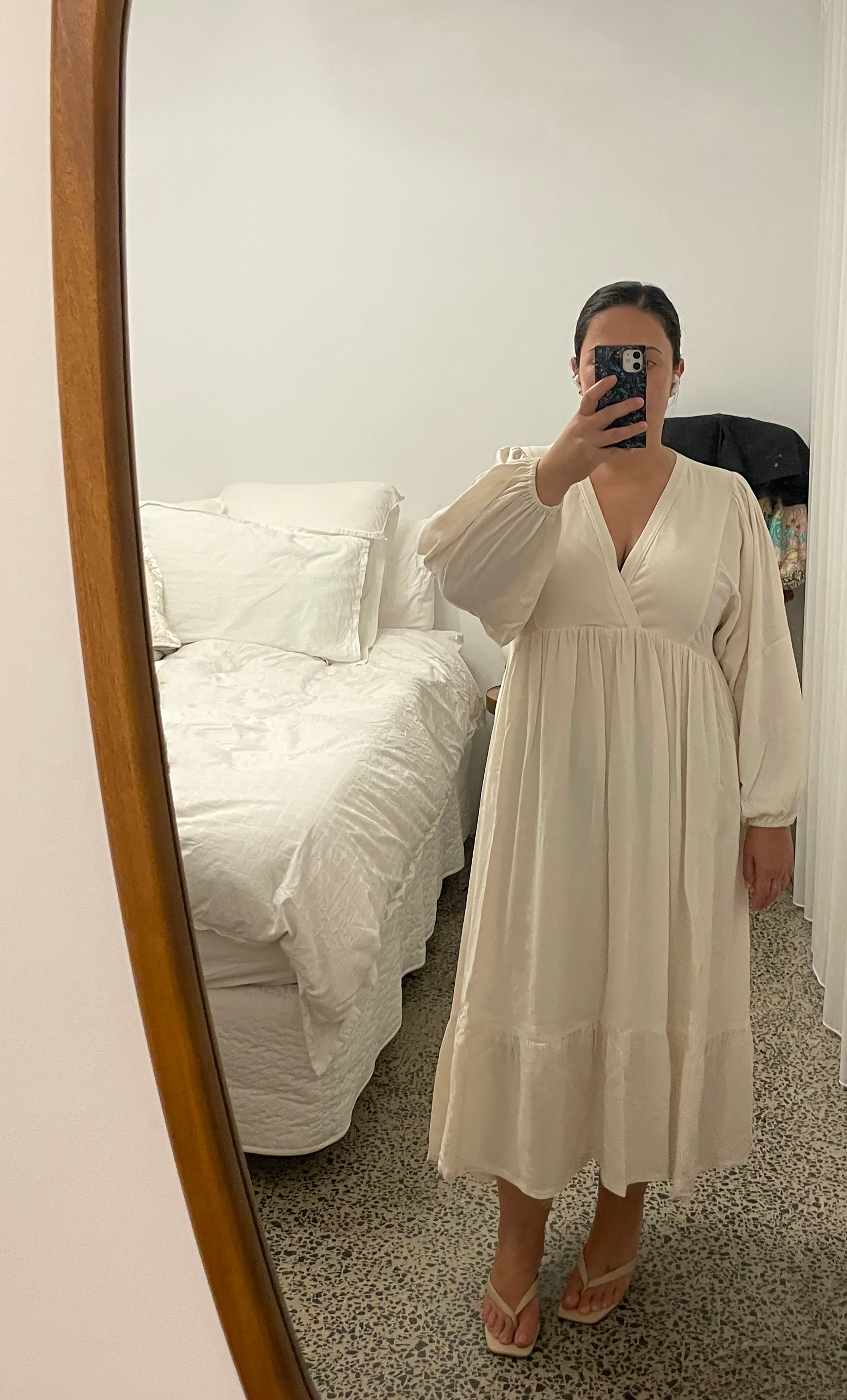 The Tunik Harper midi dress - Creme