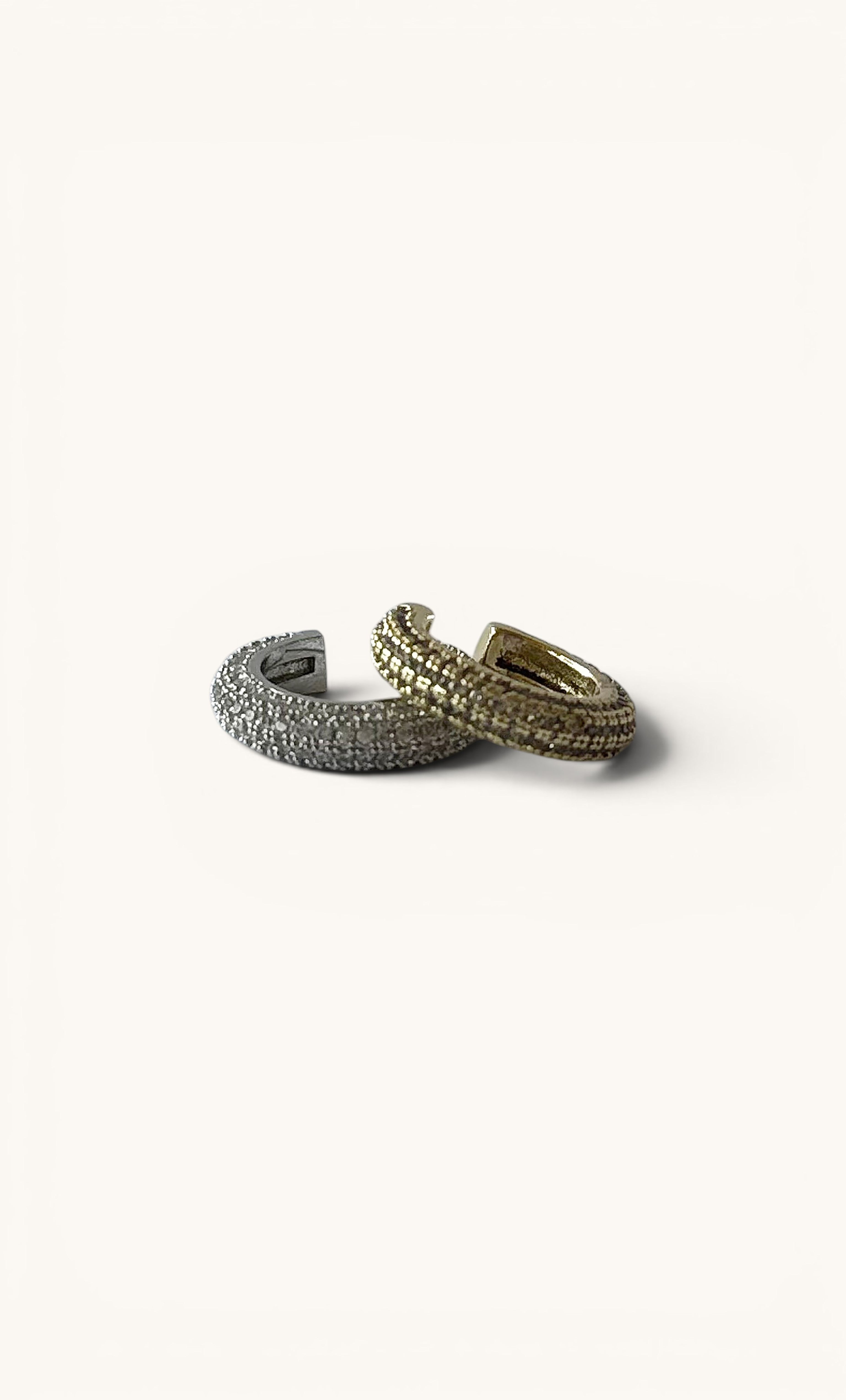 Micro Pave Treasure Ear Cuff - Silver | Tunik